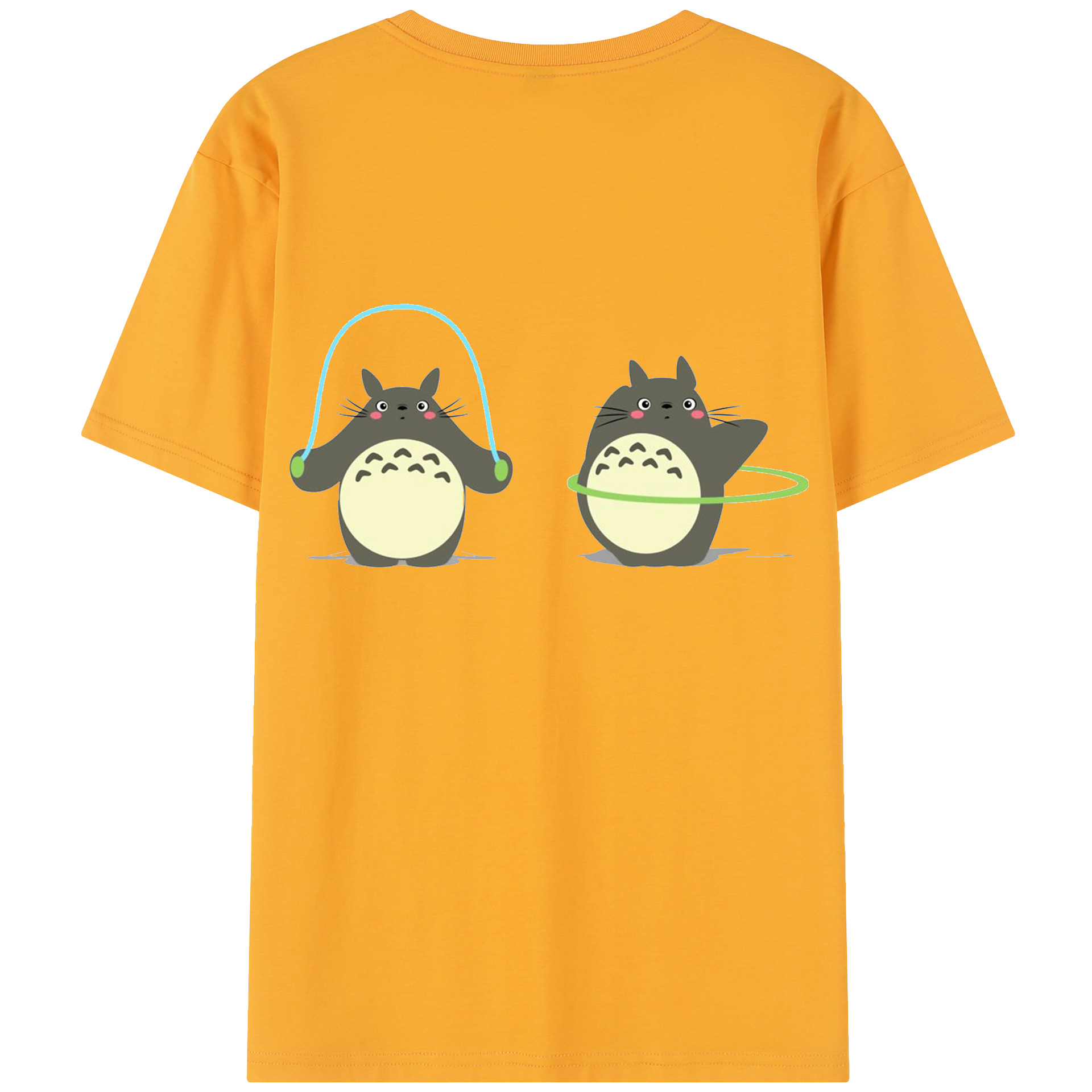 （画像用） となりのトトロ 草壁メイ 草壁サツキ My Neighbor Totoro Satsuki Kusakabe Mei Kusakabe 綿100％半袖Tシャツ（背面プリント）