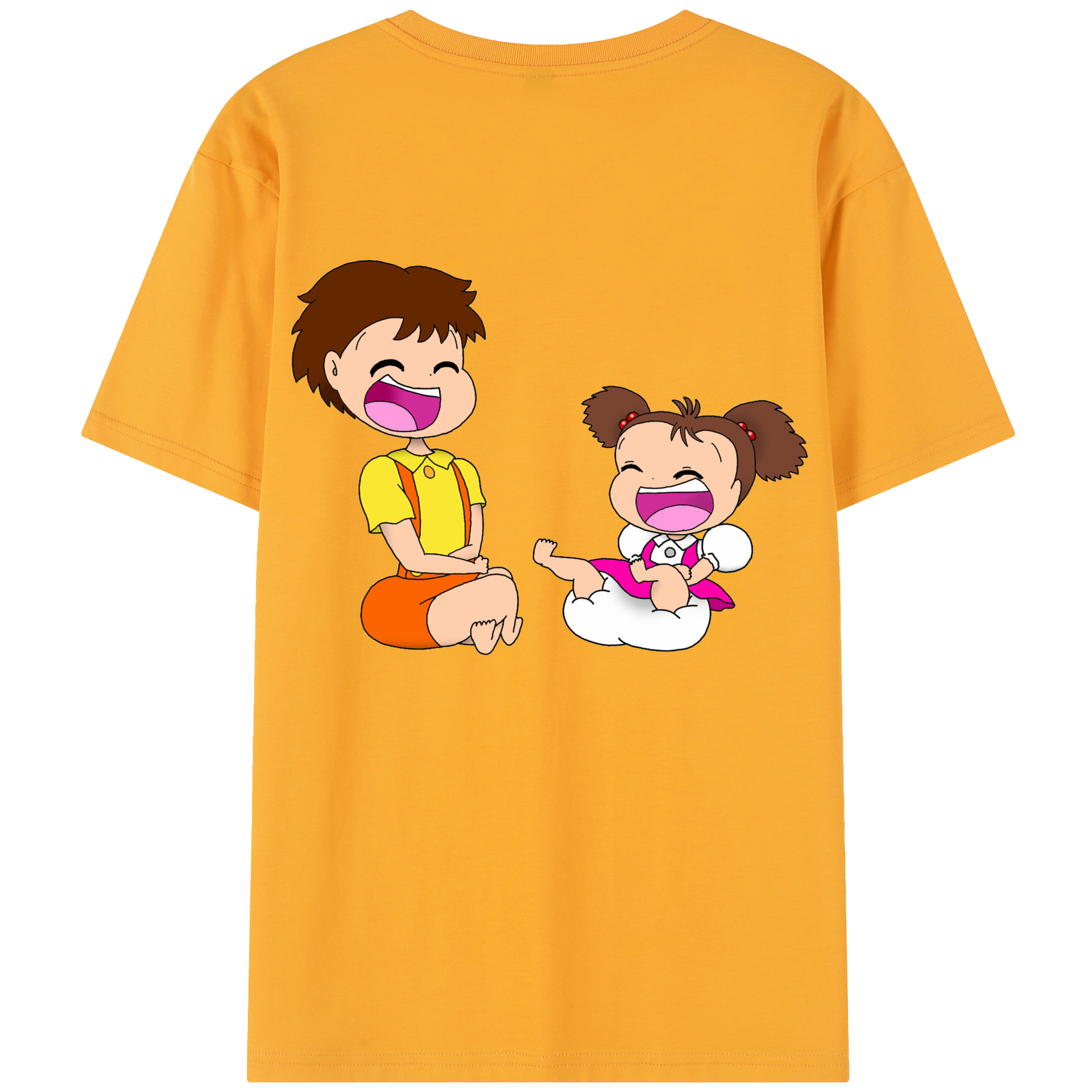 （画像用） となりのトトロ 草壁メイ 草壁サツキ My Neighbor Totoro Satsuki Kusakabe Mei Kusakabe 綿100％半袖Tシャツ（背面プリント）