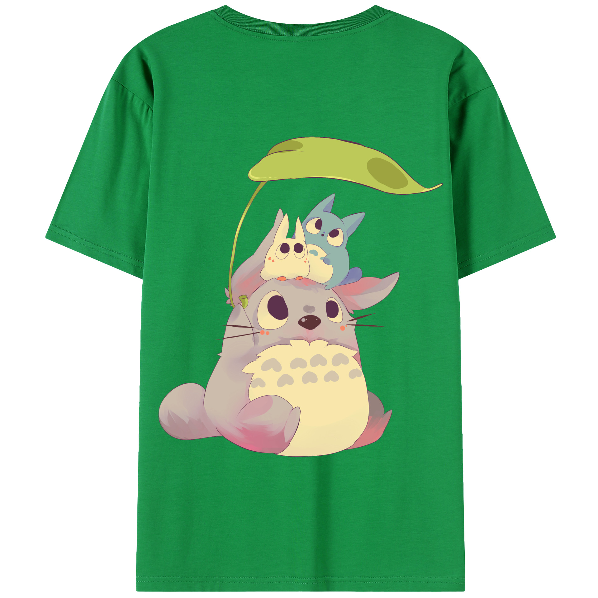 （画像用） となりのトトロ 草壁メイ 草壁サツキ My Neighbor Totoro Satsuki Kusakabe Mei Kusakabe 綿100％半袖Tシャツ（背面プリント）