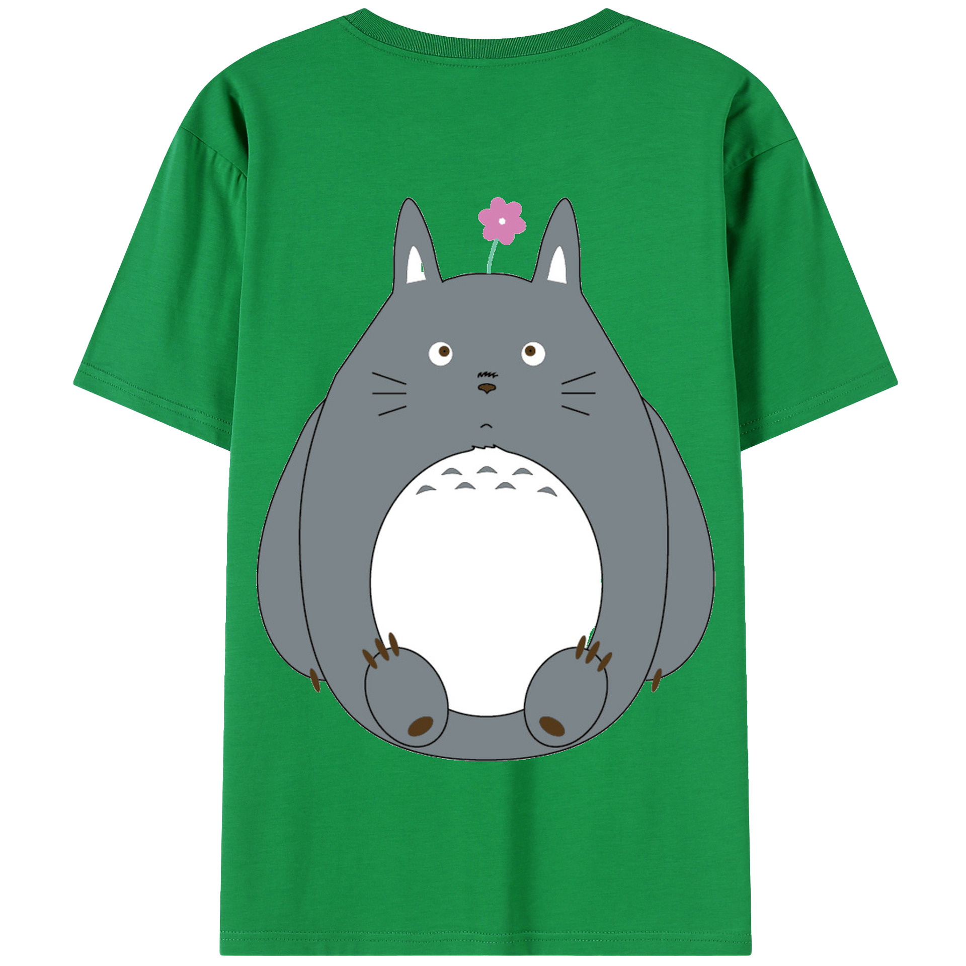 （画像用） となりのトトロ 草壁メイ 草壁サツキ My Neighbor Totoro Satsuki Kusakabe Mei Kusakabe 綿100％半袖Tシャツ（背面プリント）