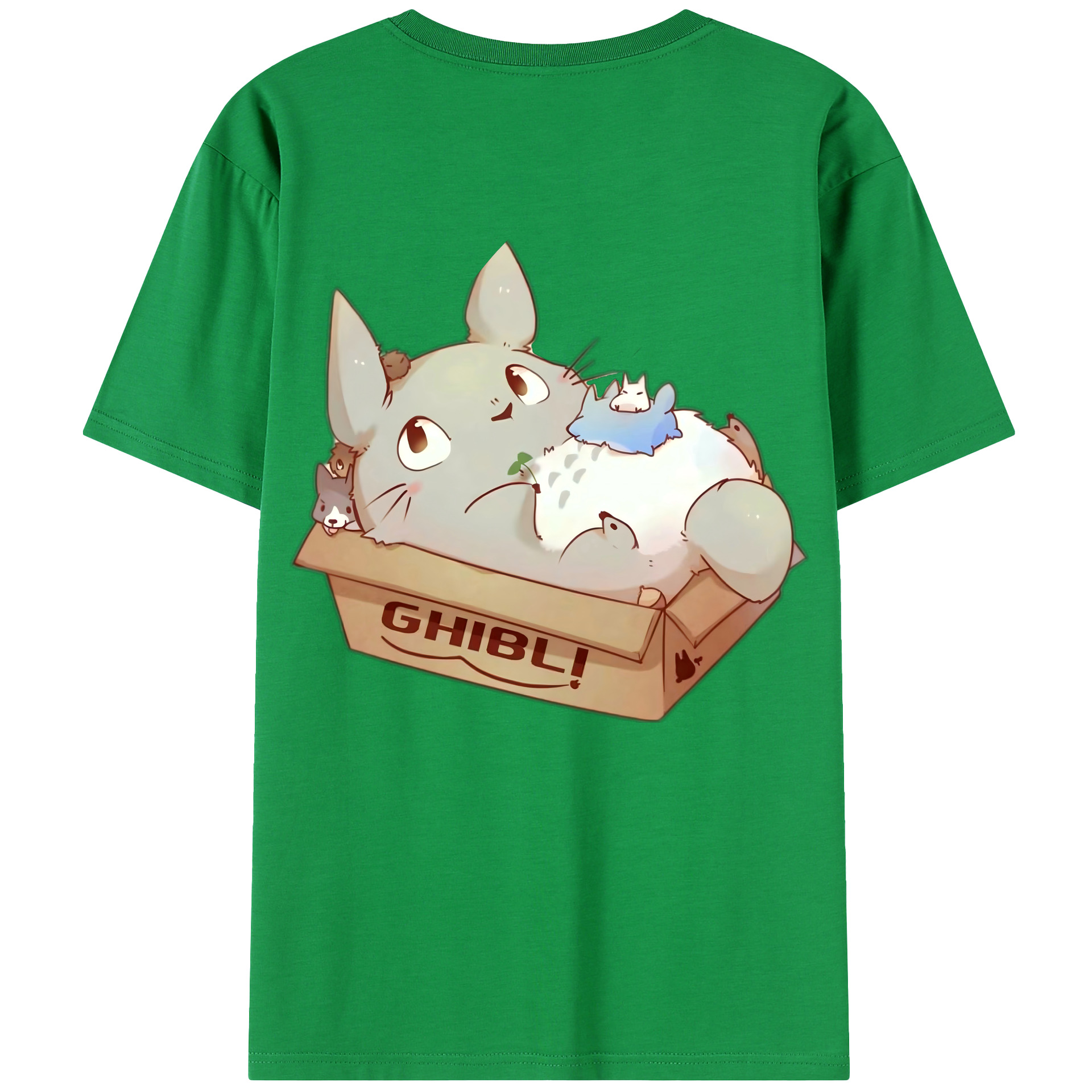 （画像用） となりのトトロ 草壁メイ 草壁サツキ My Neighbor Totoro Satsuki Kusakabe Mei Kusakabe 綿100％半袖Tシャツ（背面プリント）