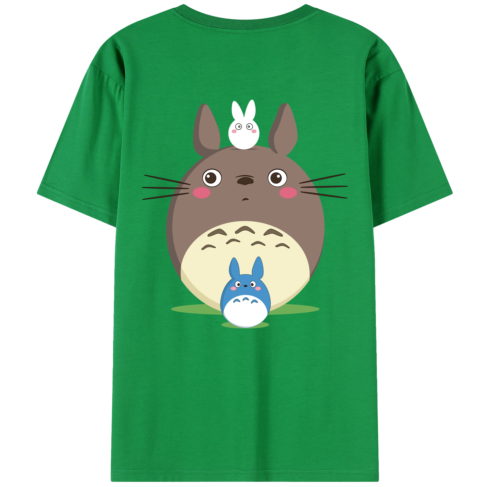 （画像用） となりのトトロ 草壁メイ 草壁サツキ My Neighbor Totoro Satsuki Kusakabe Mei Kusakabe 綿100％半袖Tシャツ（背面プリント）