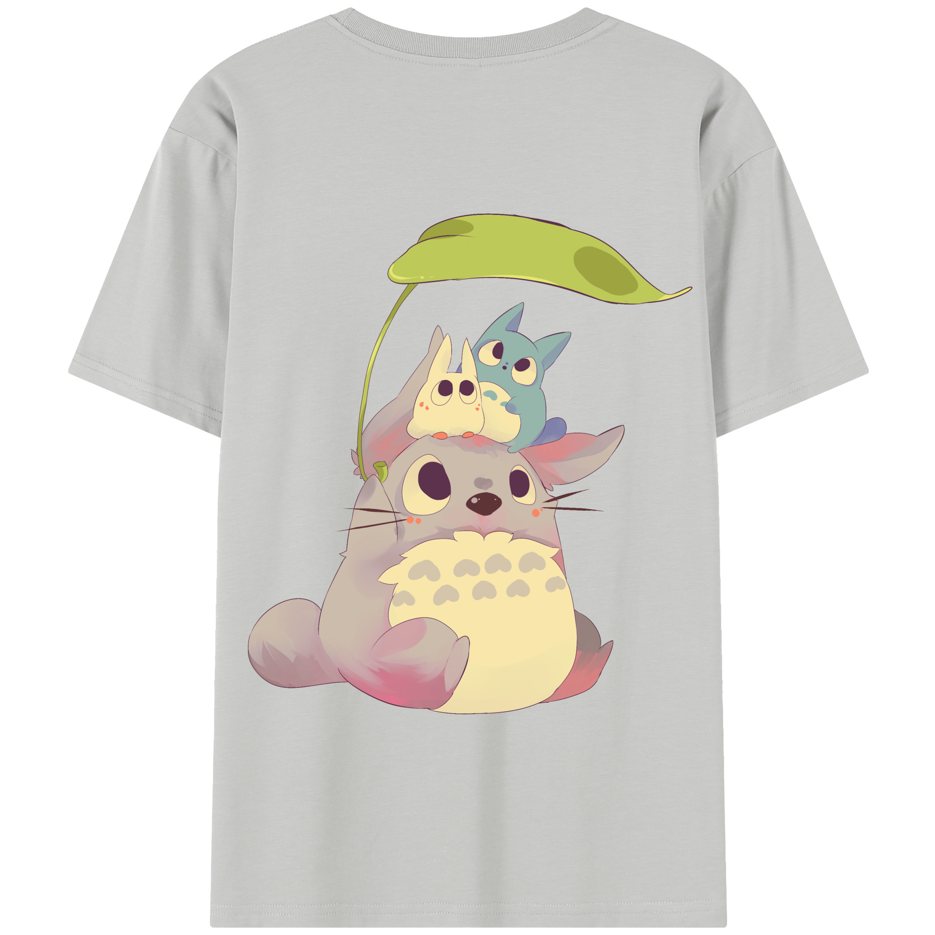 （画像用） となりのトトロ 草壁メイ 草壁サツキ My Neighbor Totoro Satsuki Kusakabe Mei Kusakabe 綿100％半袖Tシャツ（背面プリント）