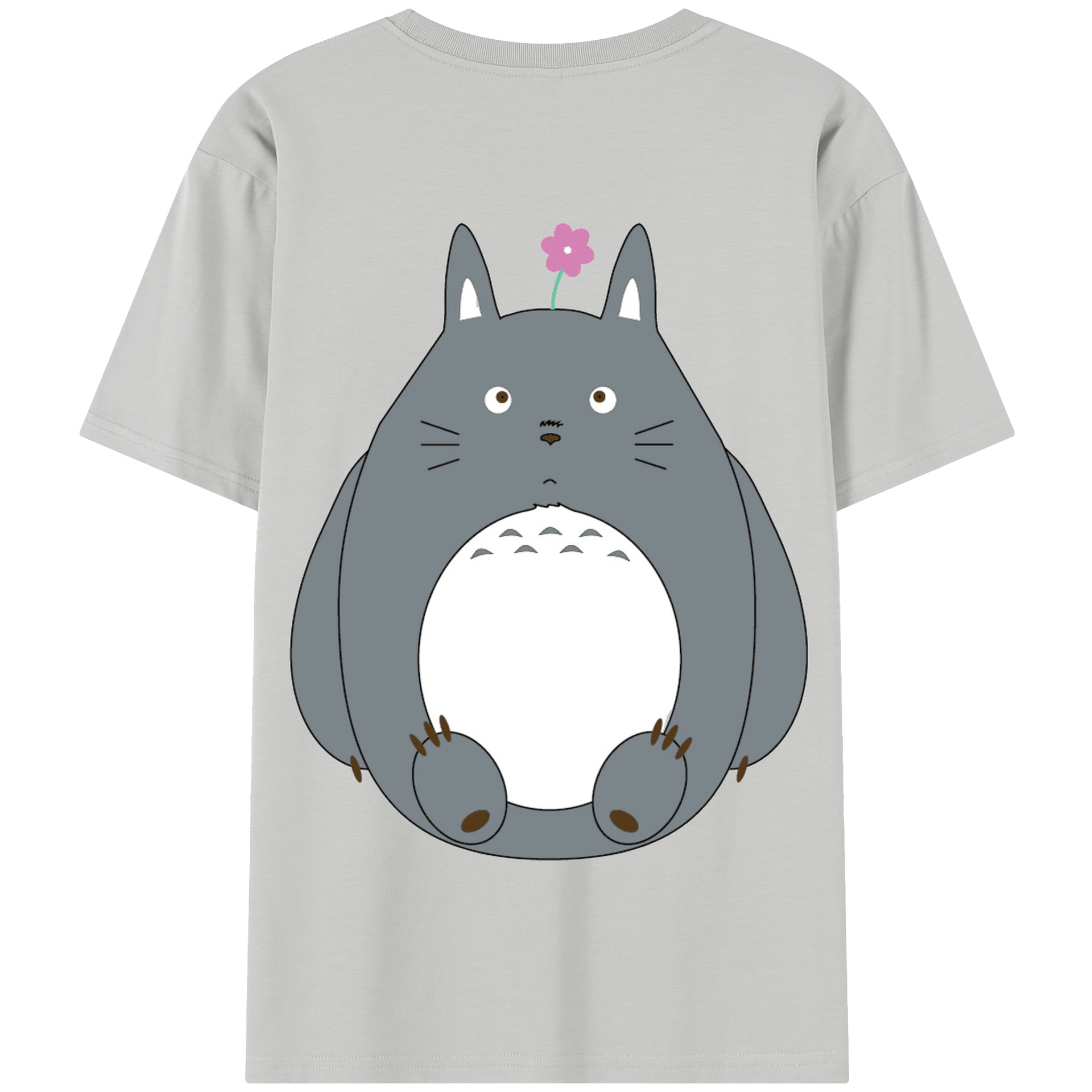 （画像用） となりのトトロ 草壁メイ 草壁サツキ My Neighbor Totoro Satsuki Kusakabe Mei Kusakabe 綿100％半袖Tシャツ（背面プリント）