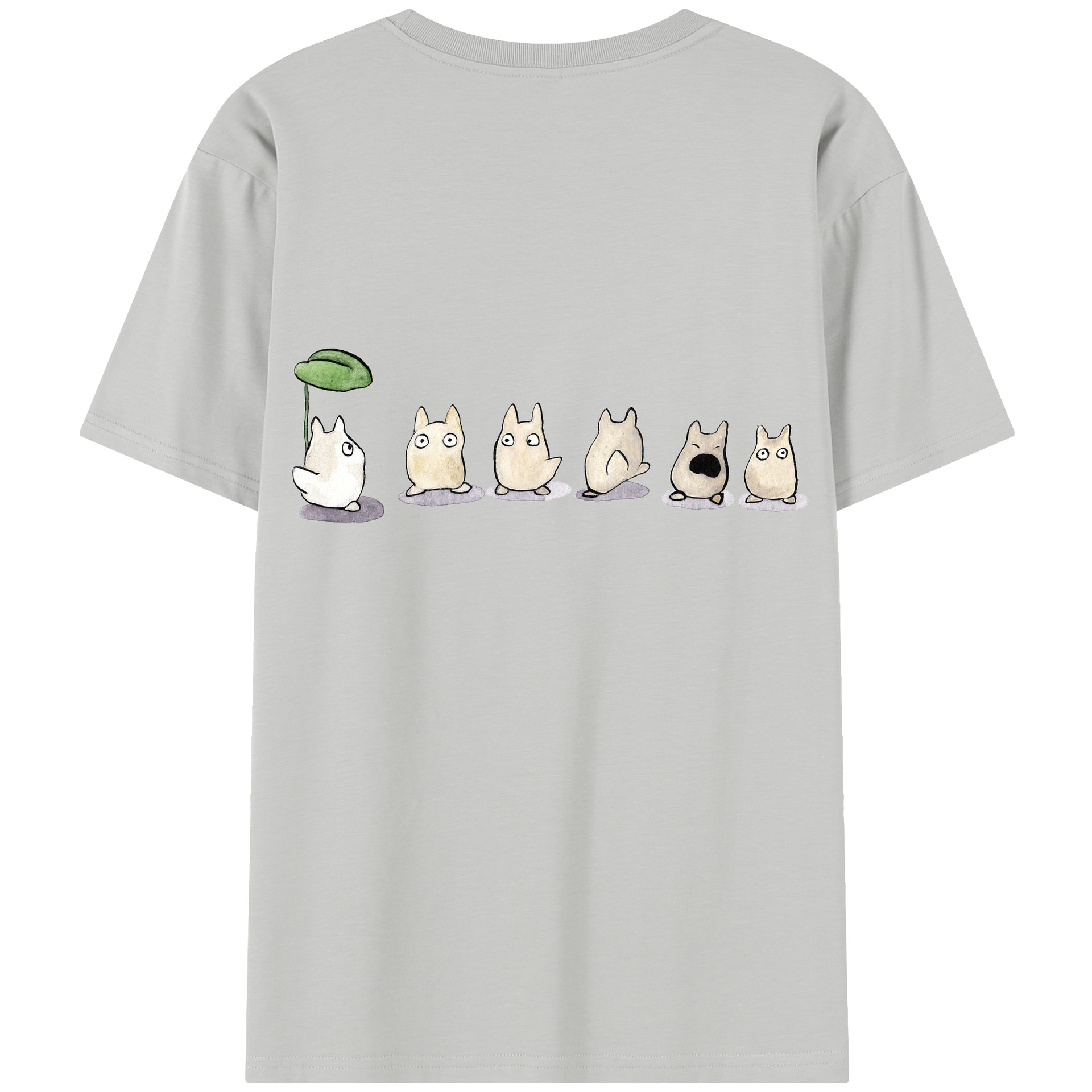 （画像用） となりのトトロ 草壁メイ 草壁サツキ My Neighbor Totoro Satsuki Kusakabe Mei Kusakabe 綿100％半袖Tシャツ（背面プリント）