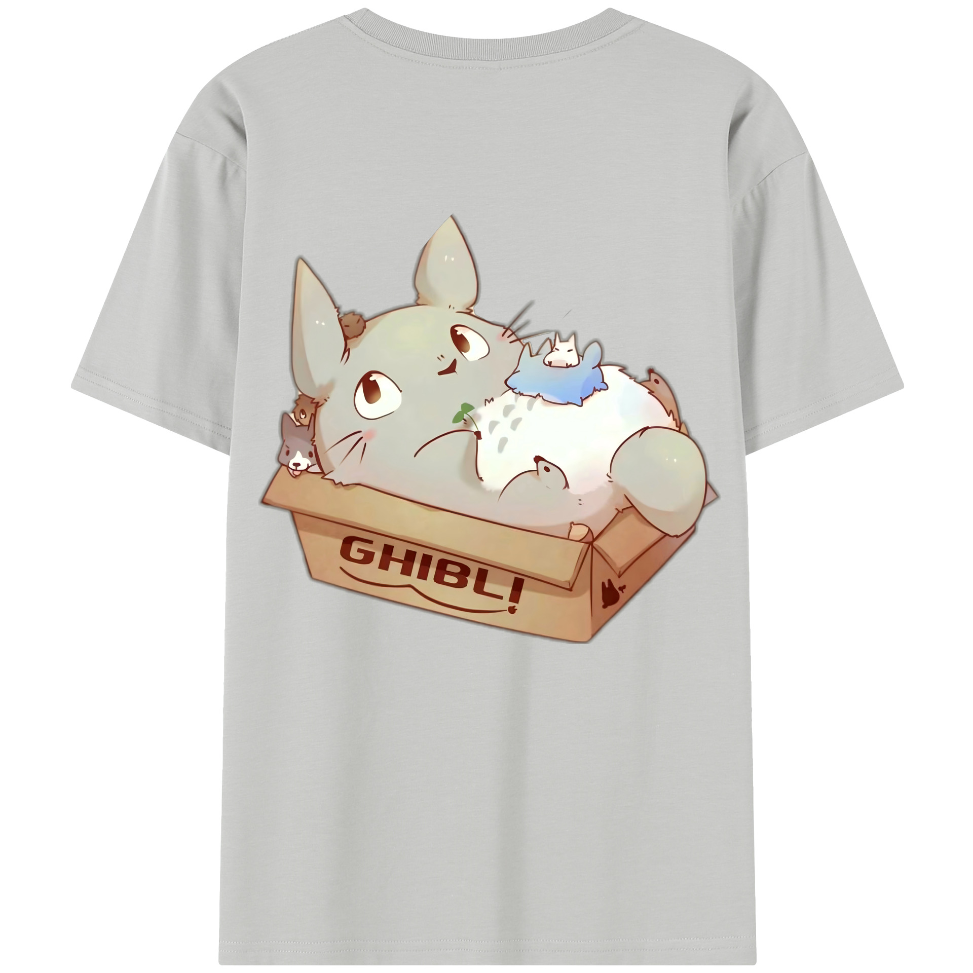 （画像用） となりのトトロ 草壁メイ 草壁サツキ My Neighbor Totoro Satsuki Kusakabe Mei Kusakabe 綿100％半袖Tシャツ（背面プリント）