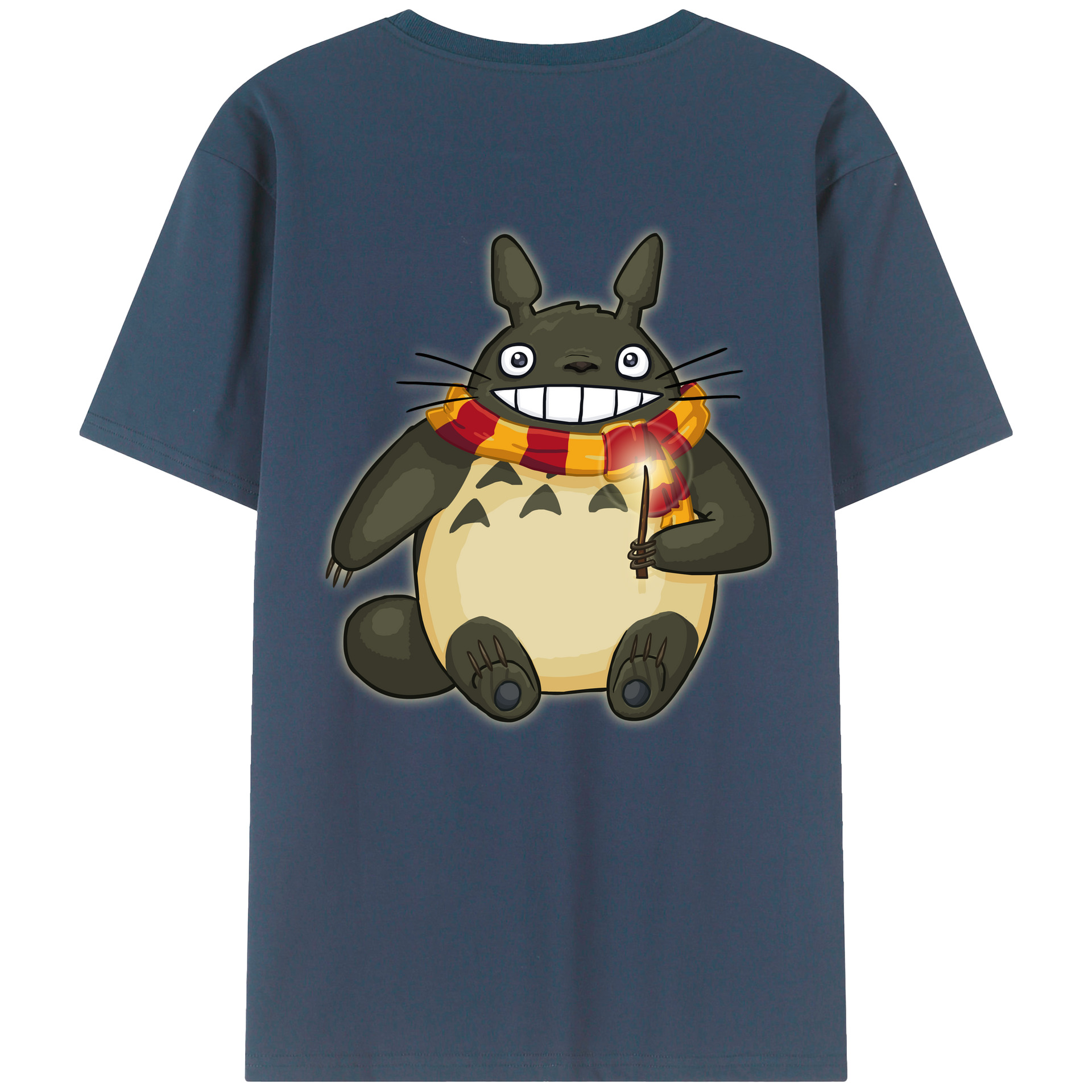 （画像用） となりのトトロ 草壁メイ 草壁サツキ My Neighbor Totoro Satsuki Kusakabe Mei Kusakabe 綿100％半袖Tシャツ（背面プリント）