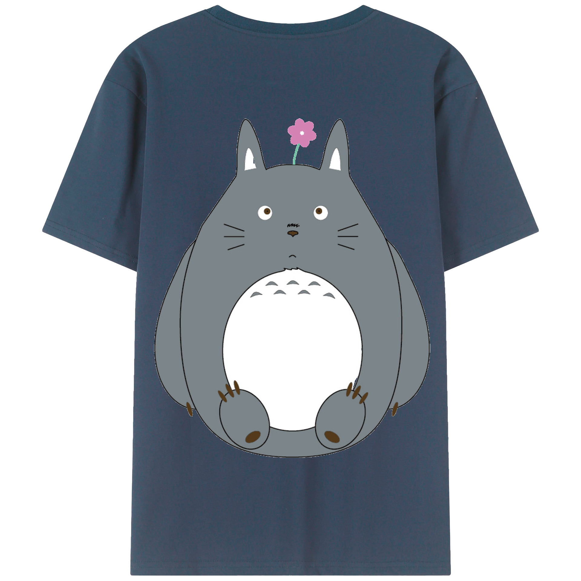 （画像用） となりのトトロ 草壁メイ 草壁サツキ My Neighbor Totoro Satsuki Kusakabe Mei Kusakabe 綿100％半袖Tシャツ（背面プリント）