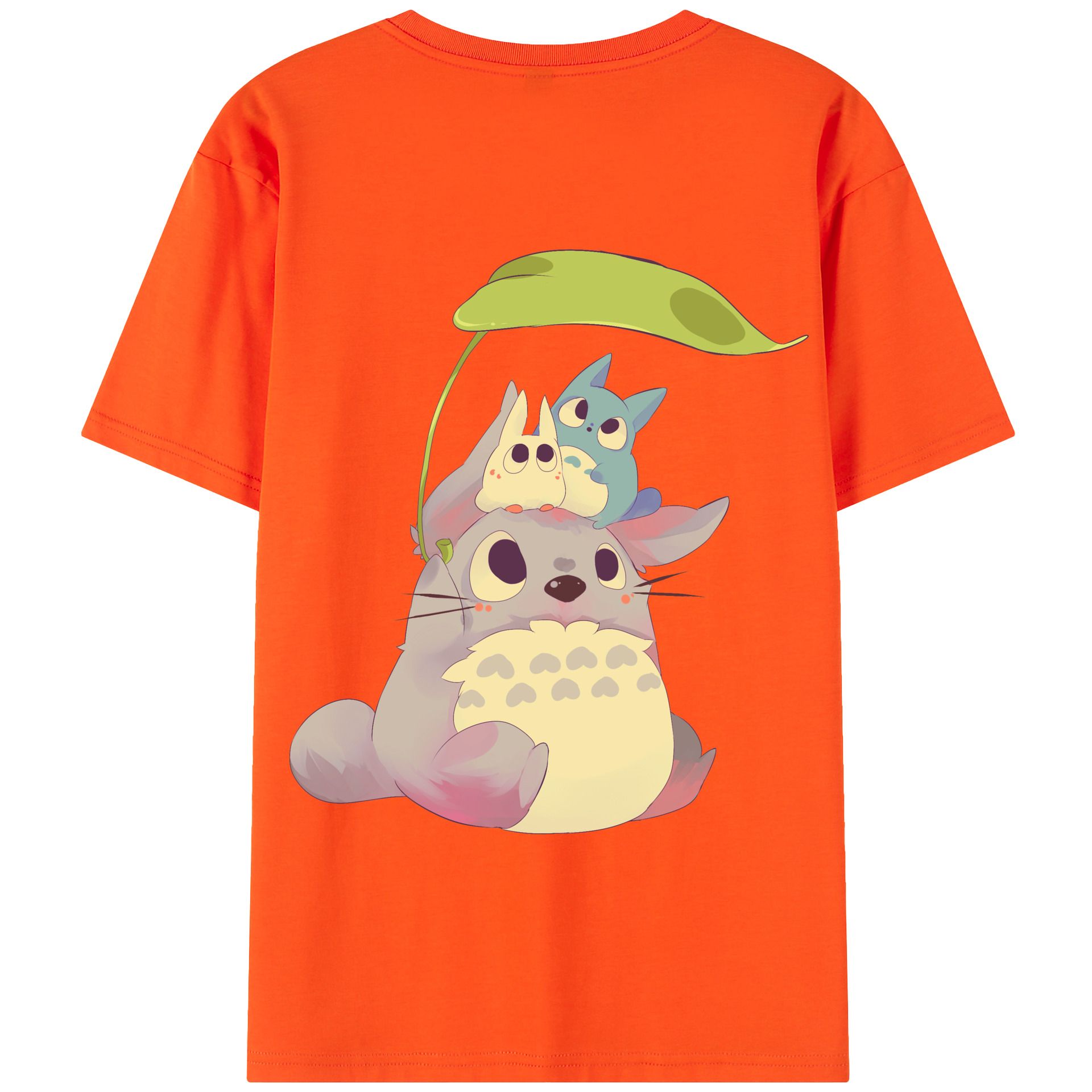 （画像用） となりのトトロ 草壁メイ 草壁サツキ My Neighbor Totoro Satsuki Kusakabe Mei Kusakabe 綿100％半袖Tシャツ（背面プリント）