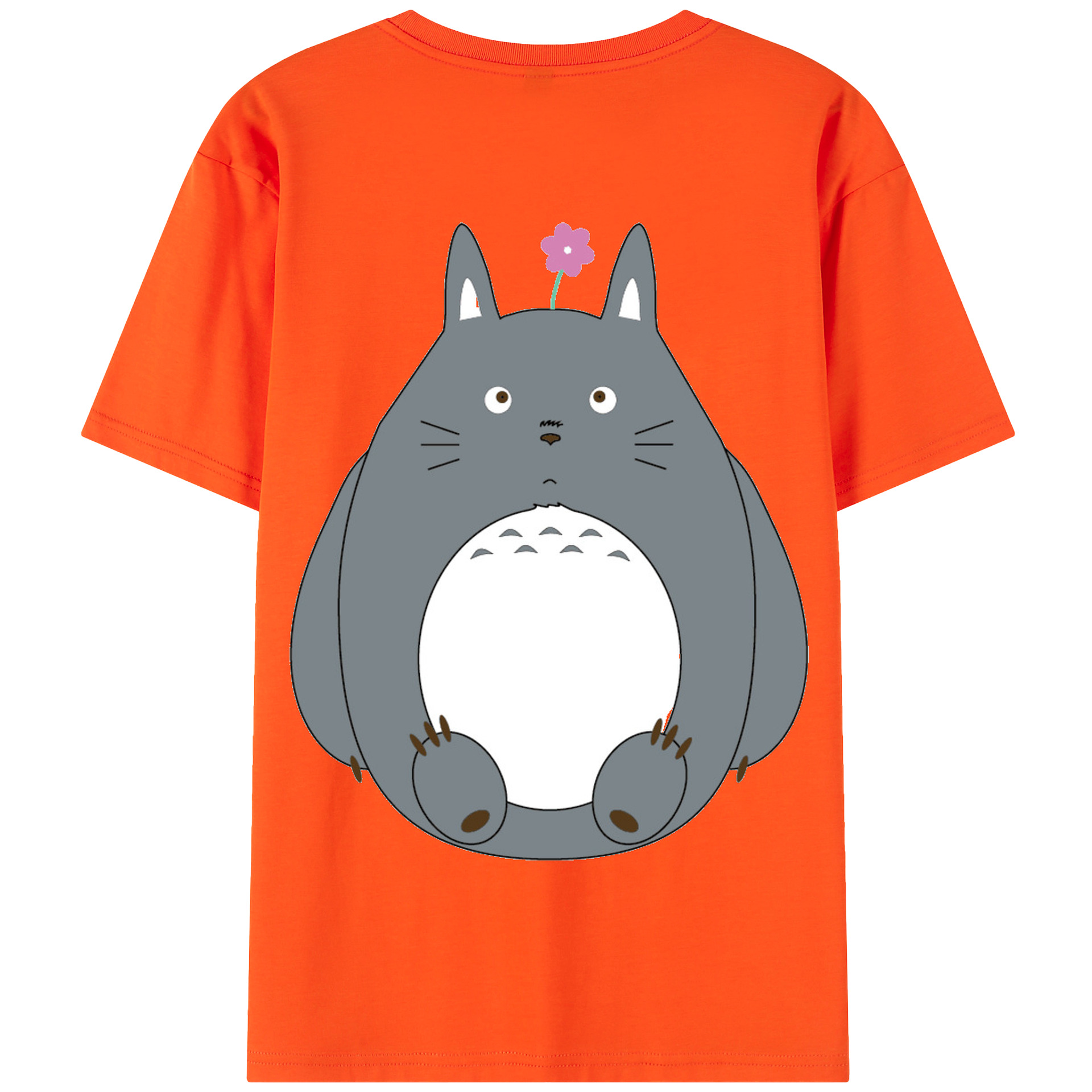 （画像用） となりのトトロ 草壁メイ 草壁サツキ My Neighbor Totoro Satsuki Kusakabe Mei Kusakabe 綿100％半袖Tシャツ（背面プリント）
