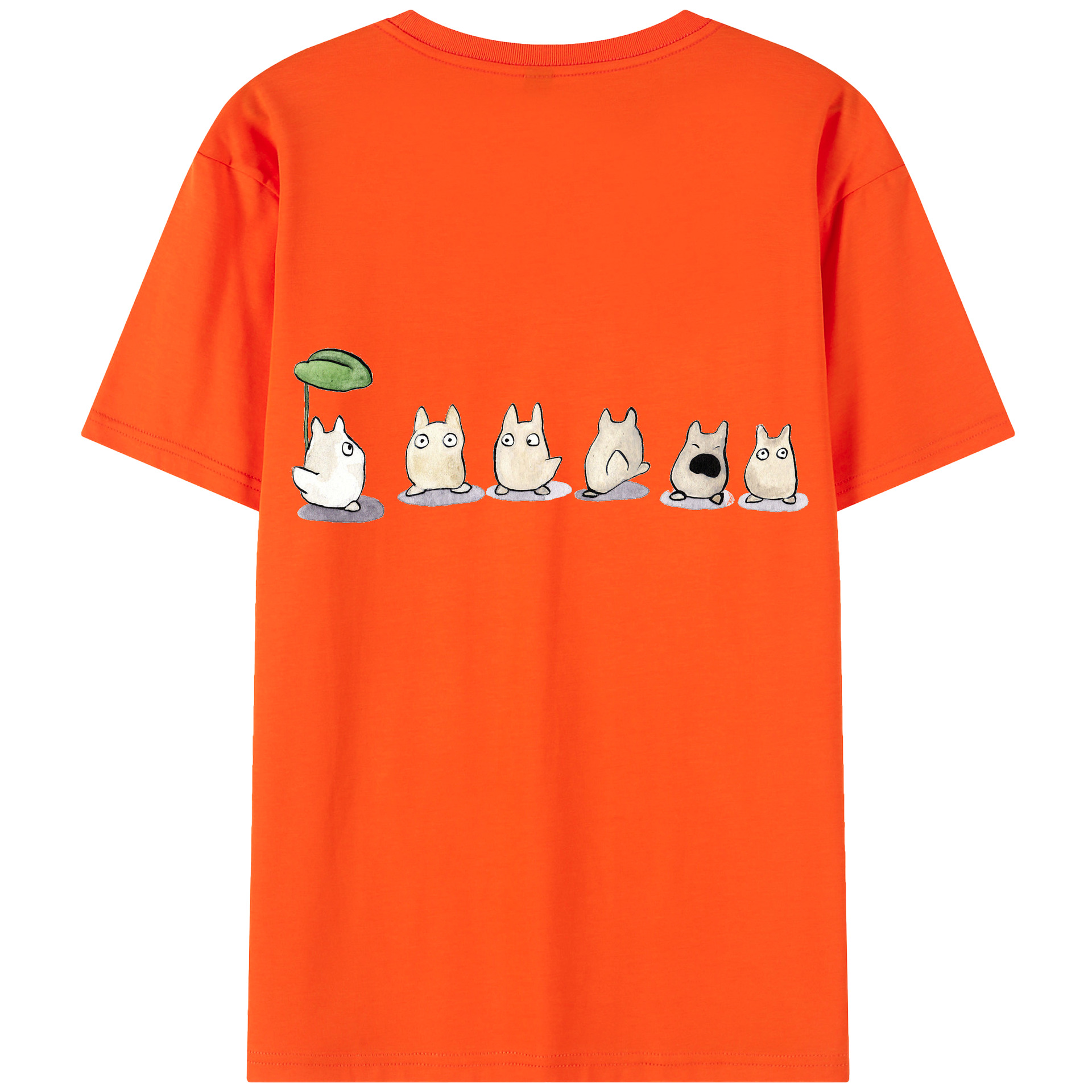 （画像用） となりのトトロ 草壁メイ 草壁サツキ My Neighbor Totoro Satsuki Kusakabe Mei Kusakabe 綿100％半袖Tシャツ（背面プリント）