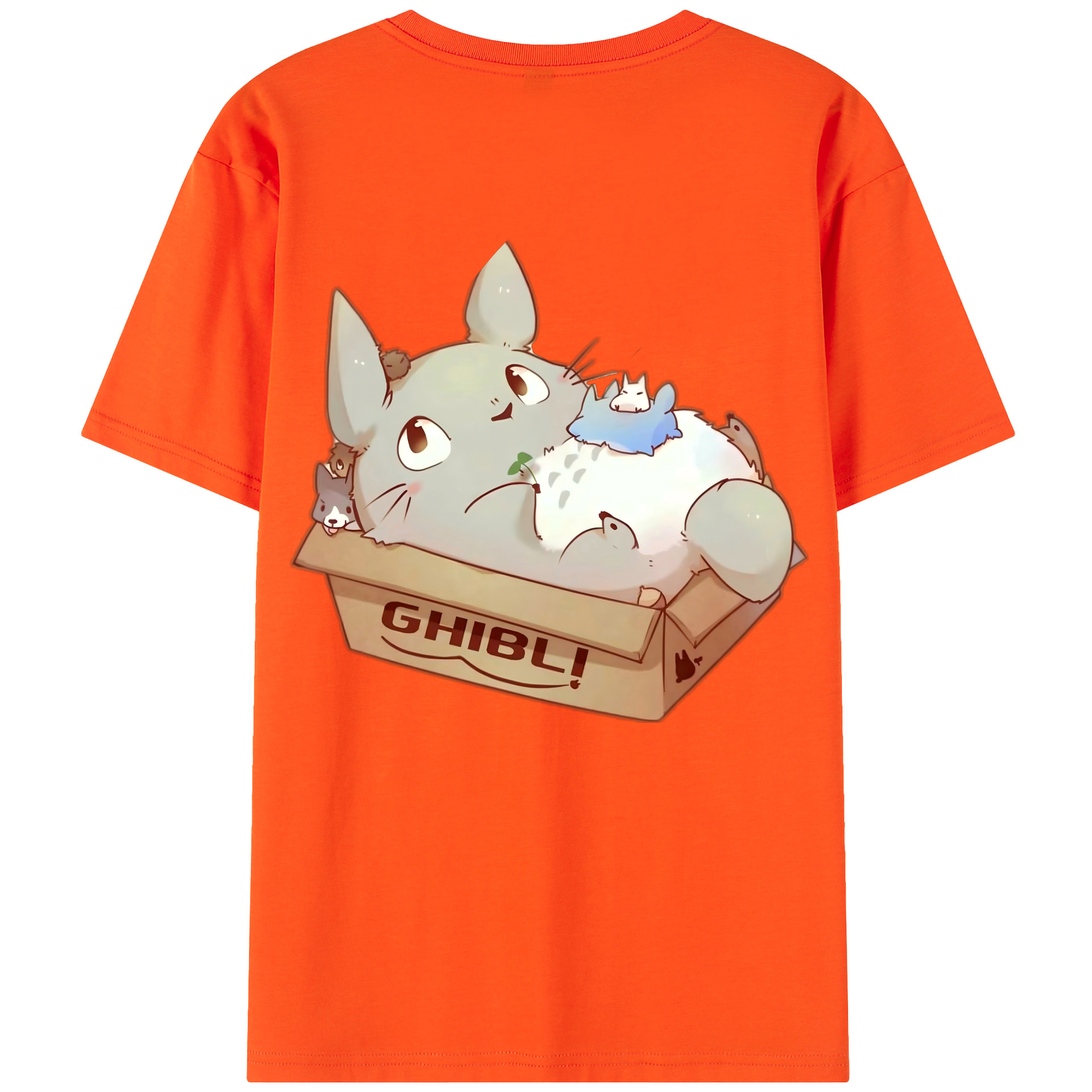 （画像用） となりのトトロ 草壁メイ 草壁サツキ My Neighbor Totoro Satsuki Kusakabe Mei Kusakabe 綿100％半袖Tシャツ（背面プリント）