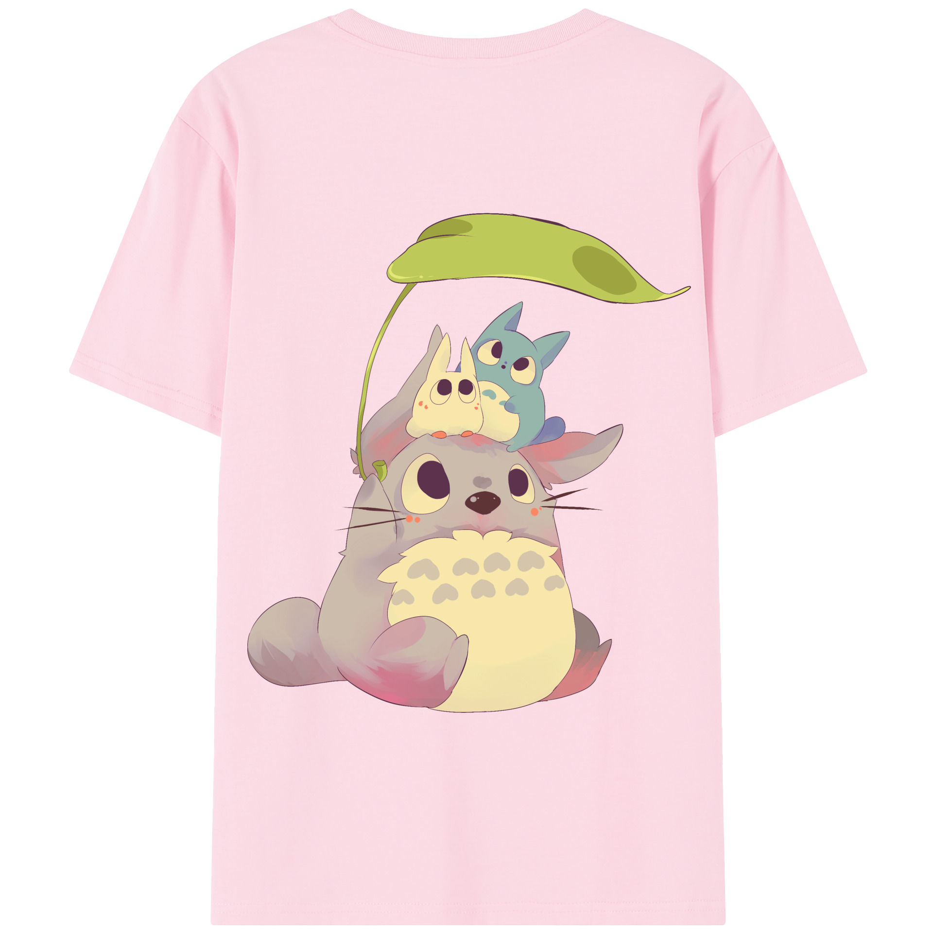 （画像用） となりのトトロ 草壁メイ 草壁サツキ My Neighbor Totoro Satsuki Kusakabe Mei Kusakabe 綿100％半袖Tシャツ（背面プリント）