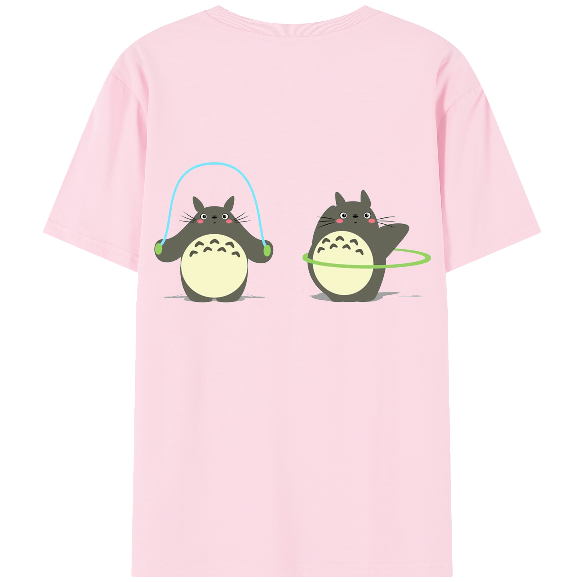 （画像用） となりのトトロ 草壁メイ 草壁サツキ My Neighbor Totoro Satsuki Kusakabe Mei Kusakabe 綿100％半袖Tシャツ（背面プリント）