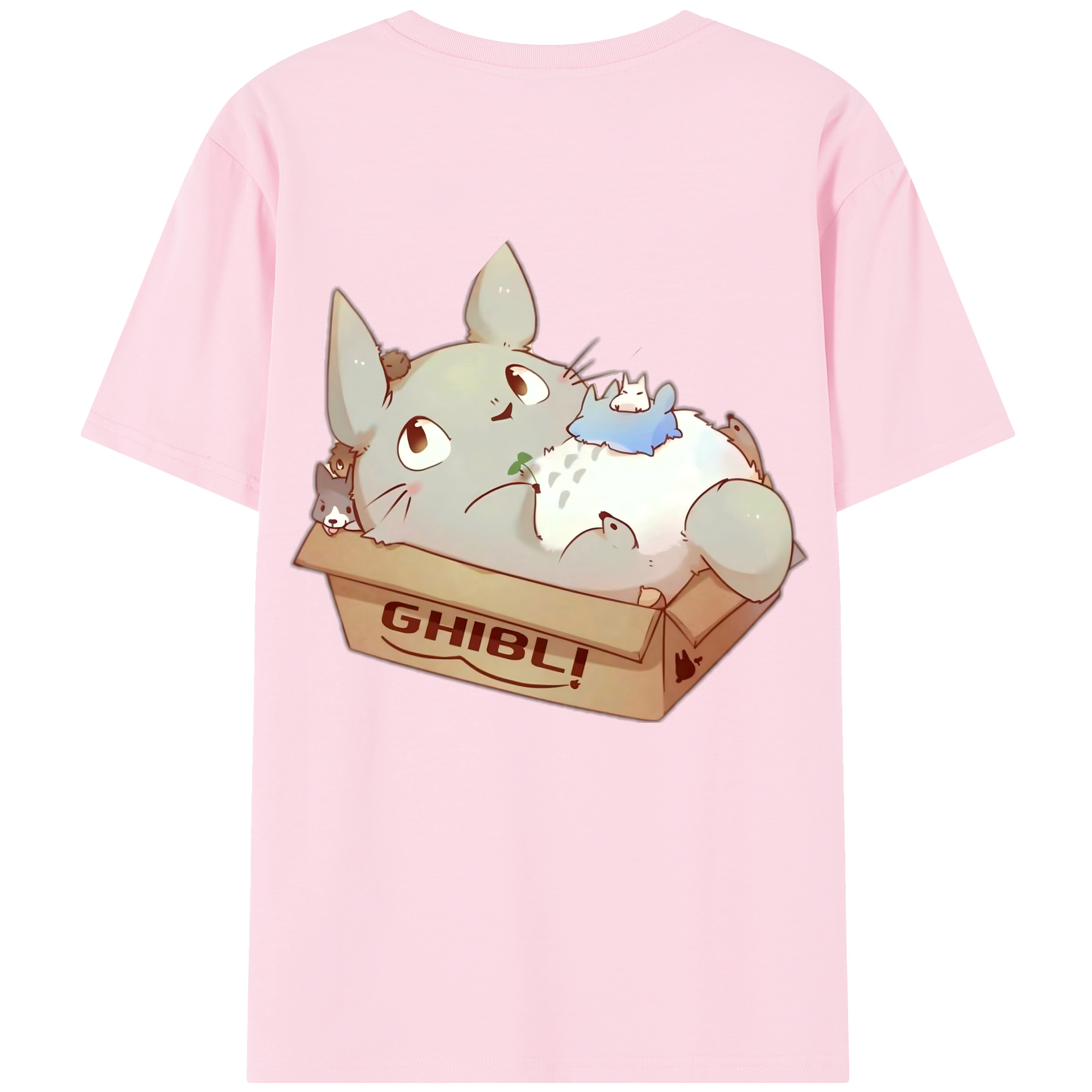 （画像用） となりのトトロ 草壁メイ 草壁サツキ My Neighbor Totoro Satsuki Kusakabe Mei Kusakabe 綿100％半袖Tシャツ（背面プリント）