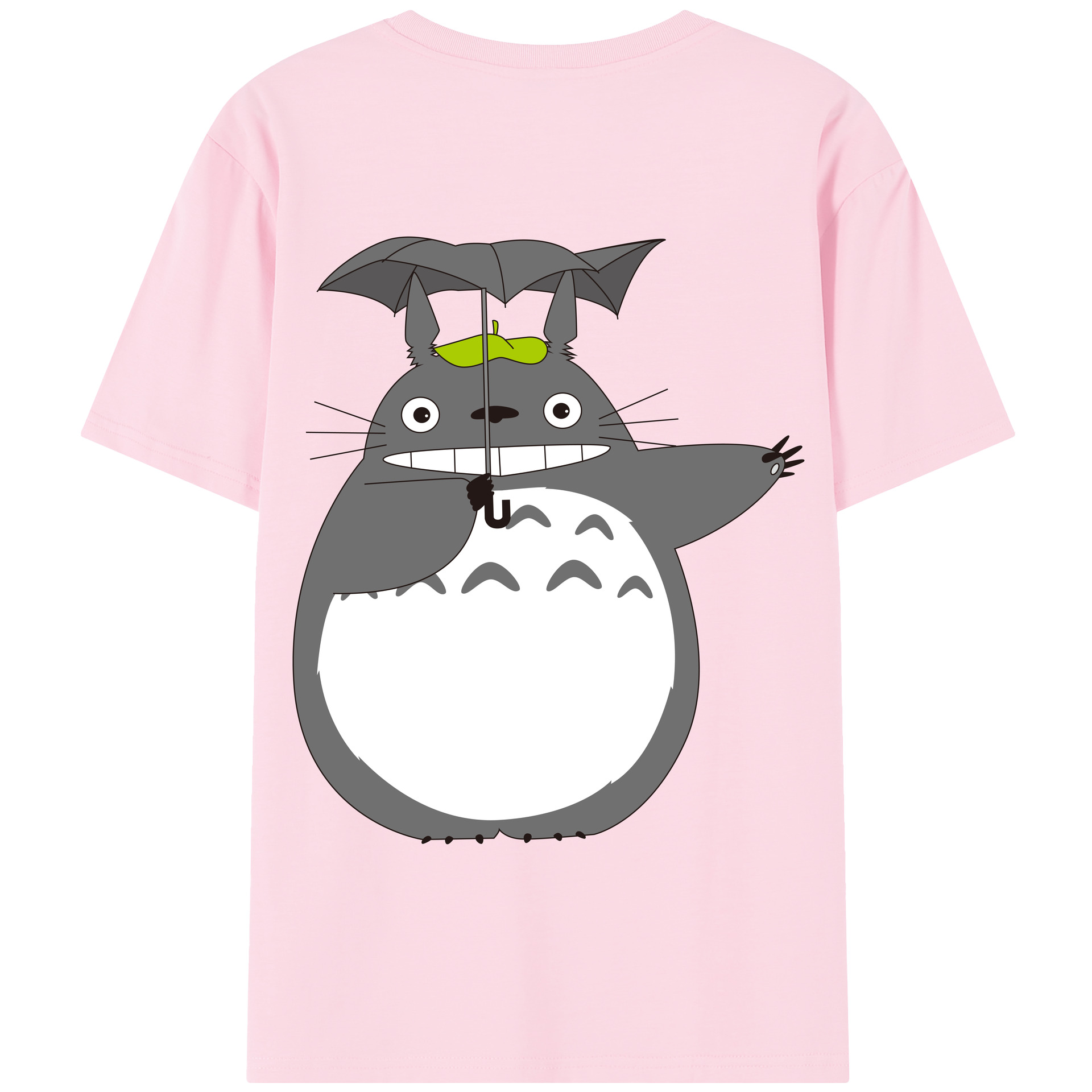 （画像用） となりのトトロ 草壁メイ 草壁サツキ My Neighbor Totoro Satsuki Kusakabe Mei Kusakabe 綿100％半袖Tシャツ（背面プリント）