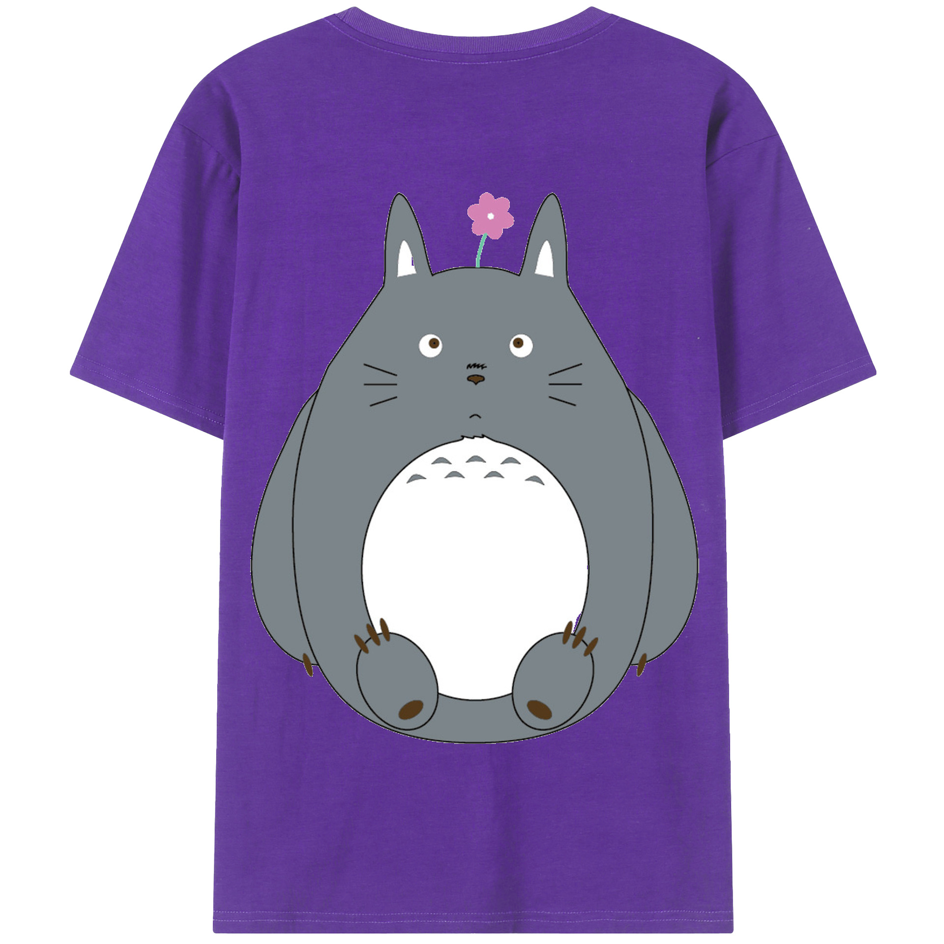 （画像用） となりのトトロ 草壁メイ 草壁サツキ My Neighbor Totoro Satsuki Kusakabe Mei Kusakabe 綿100％半袖Tシャツ（背面プリント）