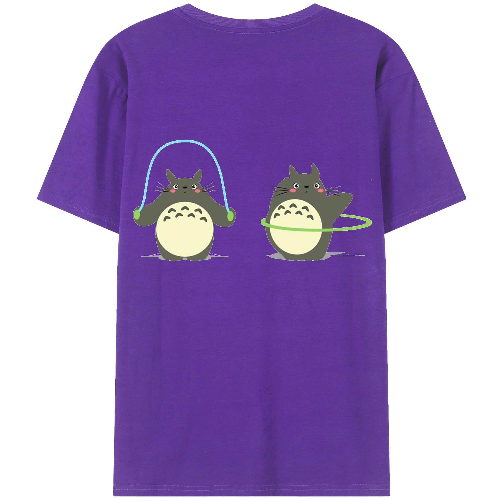（画像用） となりのトトロ 草壁メイ 草壁サツキ My Neighbor Totoro Satsuki Kusakabe Mei Kusakabe 綿100％半袖Tシャツ（背面プリント）