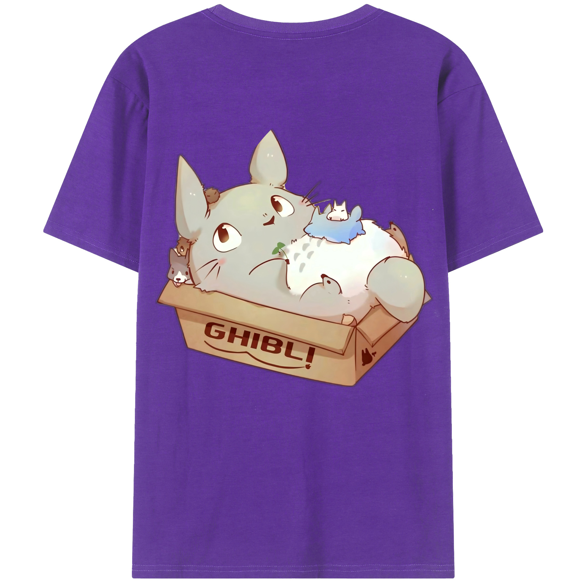 （画像用） となりのトトロ 草壁メイ 草壁サツキ My Neighbor Totoro Satsuki Kusakabe Mei Kusakabe 綿100％半袖Tシャツ（背面プリント）