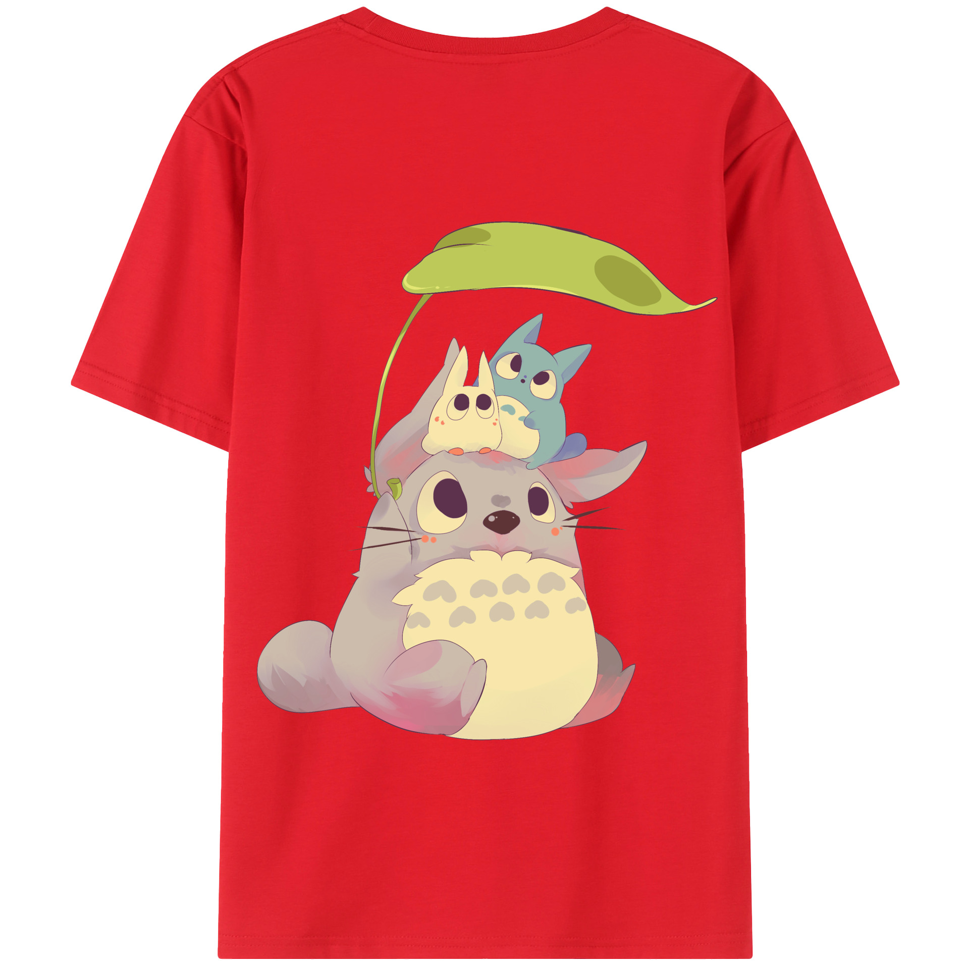 （画像用） となりのトトロ 草壁メイ 草壁サツキ My Neighbor Totoro Satsuki Kusakabe Mei Kusakabe 綿100％半袖Tシャツ（背面プリント）