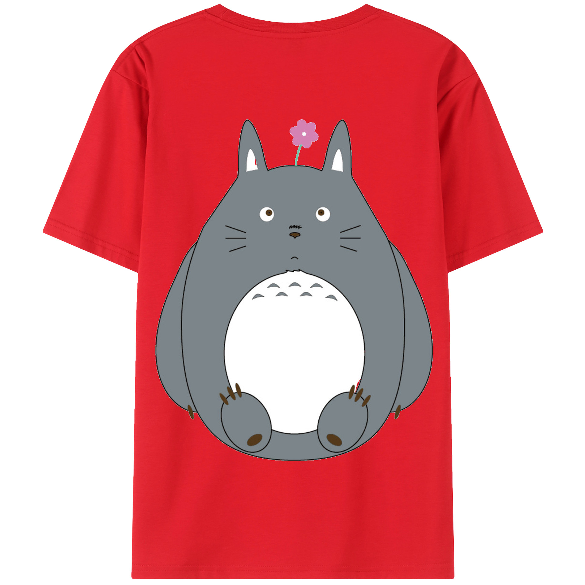 （画像用） となりのトトロ 草壁メイ 草壁サツキ My Neighbor Totoro Satsuki Kusakabe Mei Kusakabe 綿100％半袖Tシャツ（背面プリント）