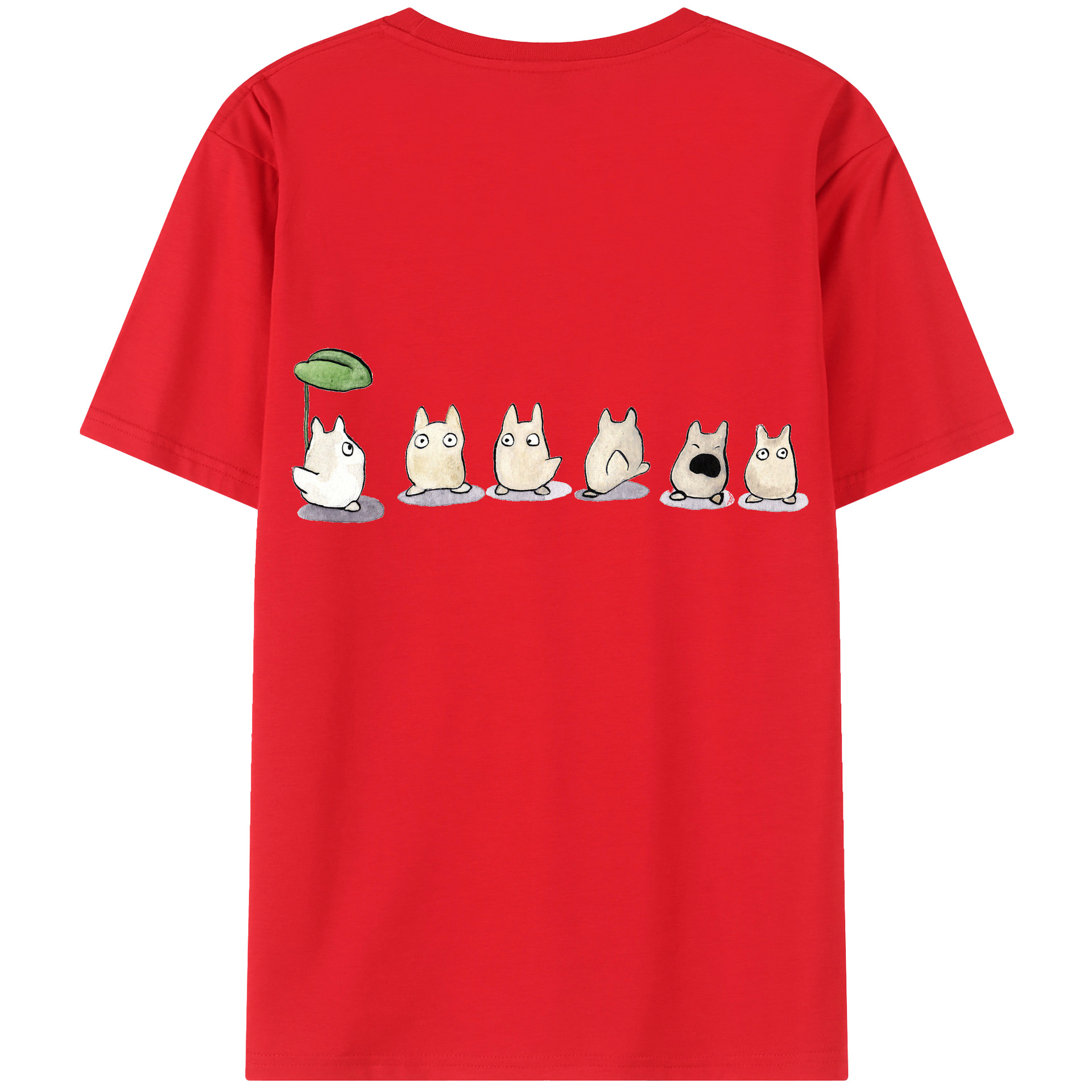 （画像用） となりのトトロ 草壁メイ 草壁サツキ My Neighbor Totoro Satsuki Kusakabe Mei Kusakabe 綿100％半袖Tシャツ（背面プリント）