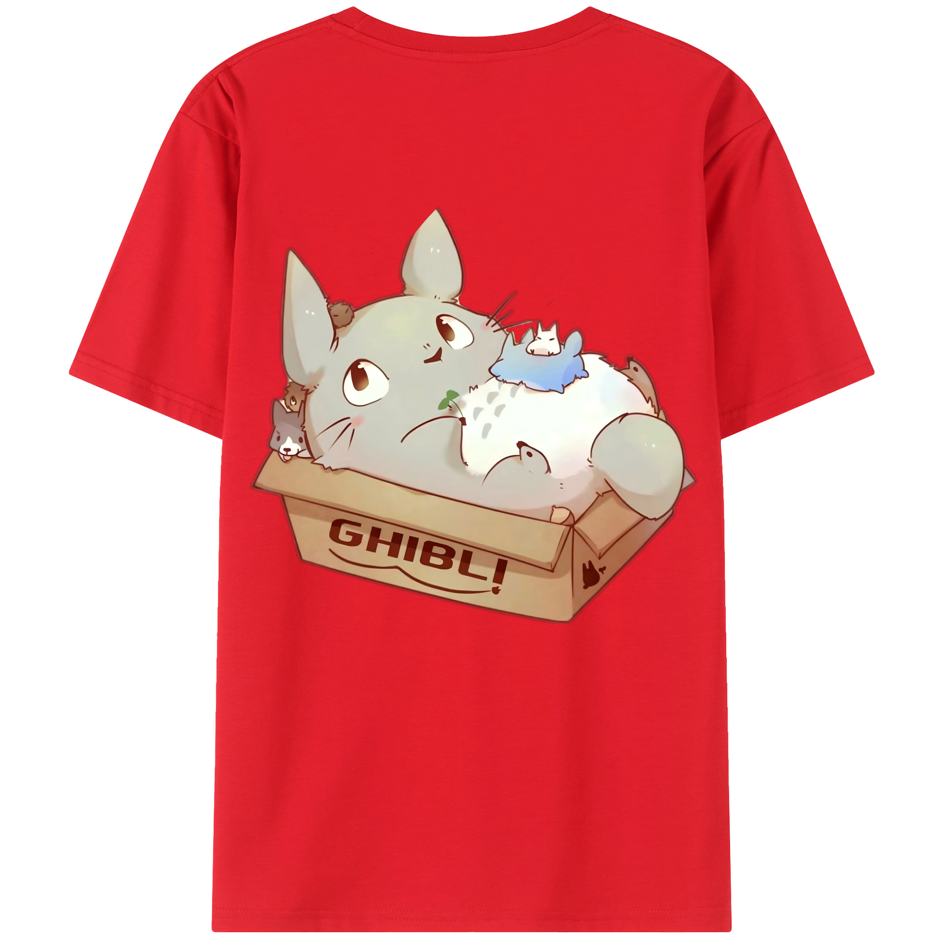 （画像用） となりのトトロ 草壁メイ 草壁サツキ My Neighbor Totoro Satsuki Kusakabe Mei Kusakabe 綿100％半袖Tシャツ（背面プリント）