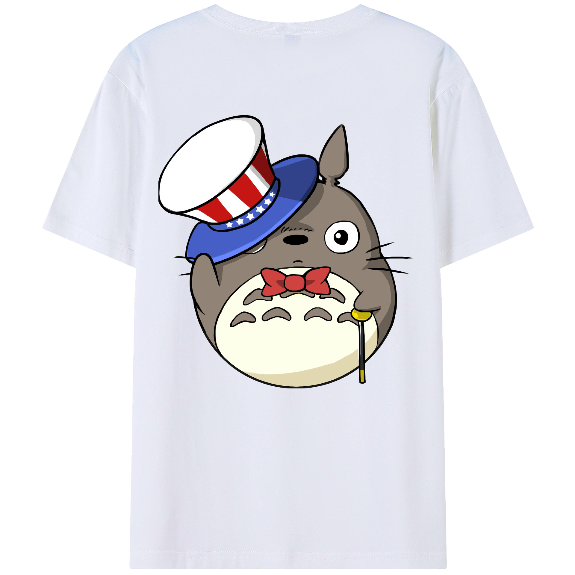 （画像用） となりのトトロ 草壁メイ 草壁サツキ My Neighbor Totoro Satsuki Kusakabe Mei Kusakabe 綿100％半袖Tシャツ（背面プリント）