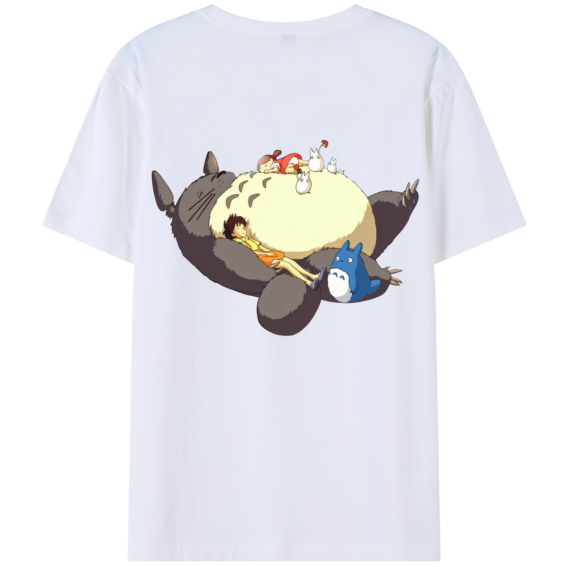（画像用） となりのトトロ 草壁メイ 草壁サツキ My Neighbor Totoro Satsuki Kusakabe Mei Kusakabe 綿100％半袖Tシャツ（背面プリント）