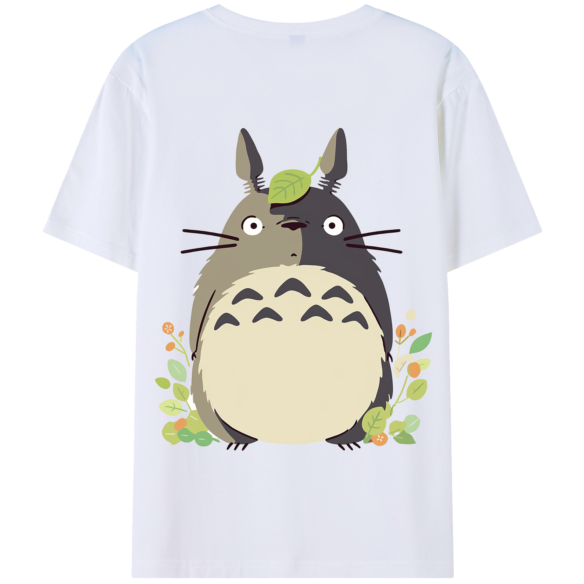 （画像用） となりのトトロ 草壁メイ 草壁サツキ My Neighbor Totoro Satsuki Kusakabe Mei Kusakabe 綿100％半袖Tシャツ（背面プリント）