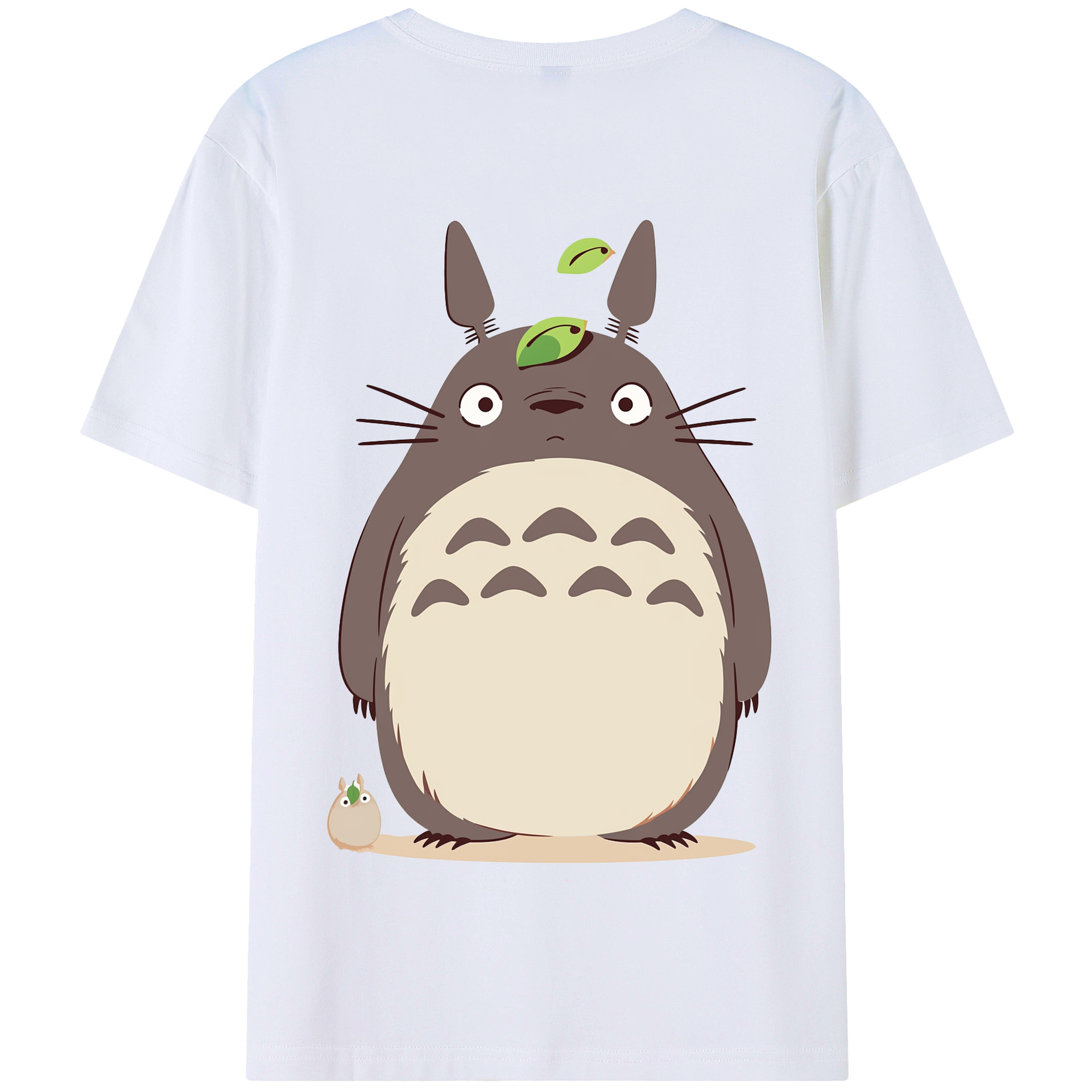（画像用） となりのトトロ 草壁メイ 草壁サツキ My Neighbor Totoro Satsuki Kusakabe Mei Kusakabe 綿100％半袖Tシャツ（背面プリント）