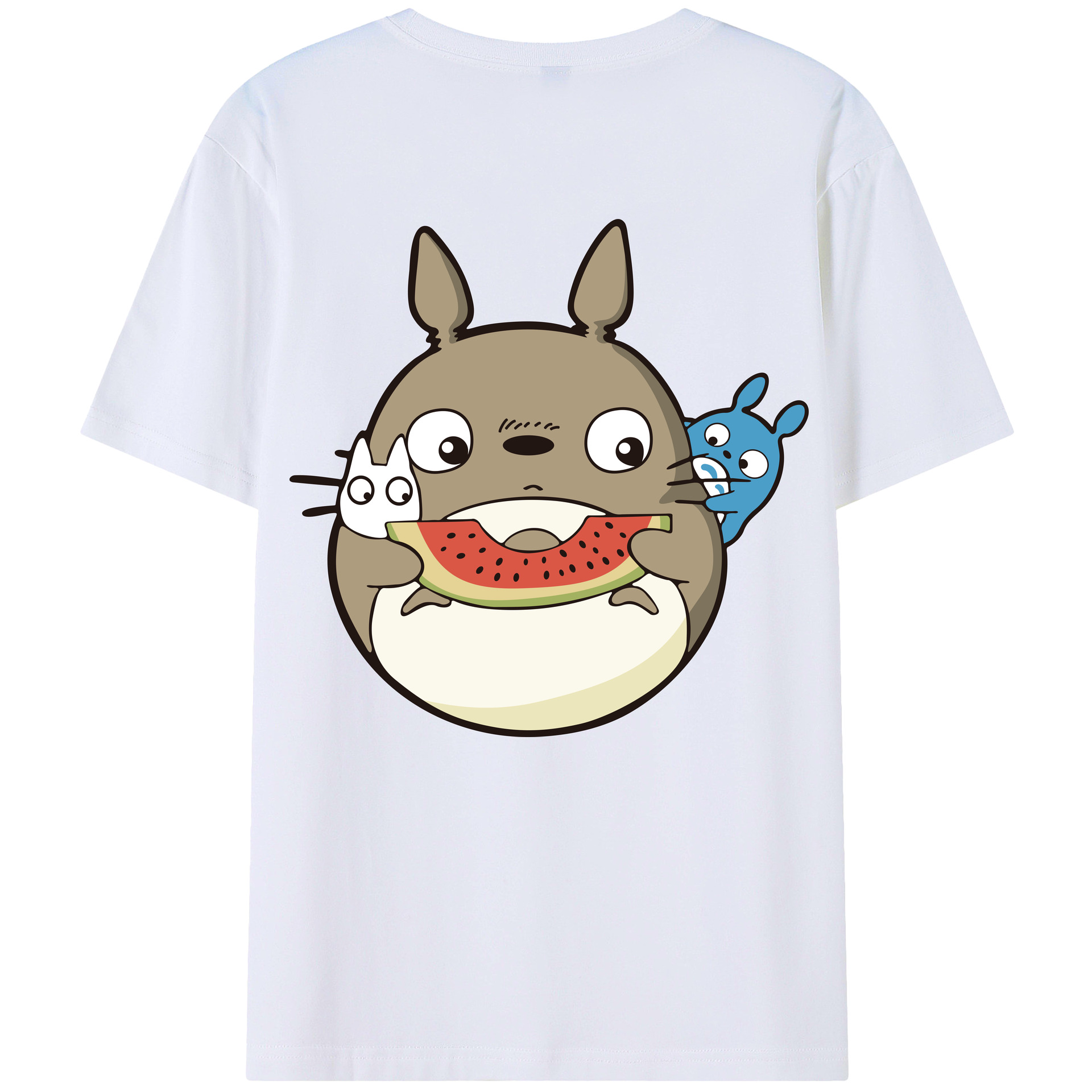 となりのトトロ 草壁メイ 草壁サツキ My Neighbor Totoro Satsuki Kusakabe Mei Kusakabe 綿100％半袖Tシャツ（背面プリント）