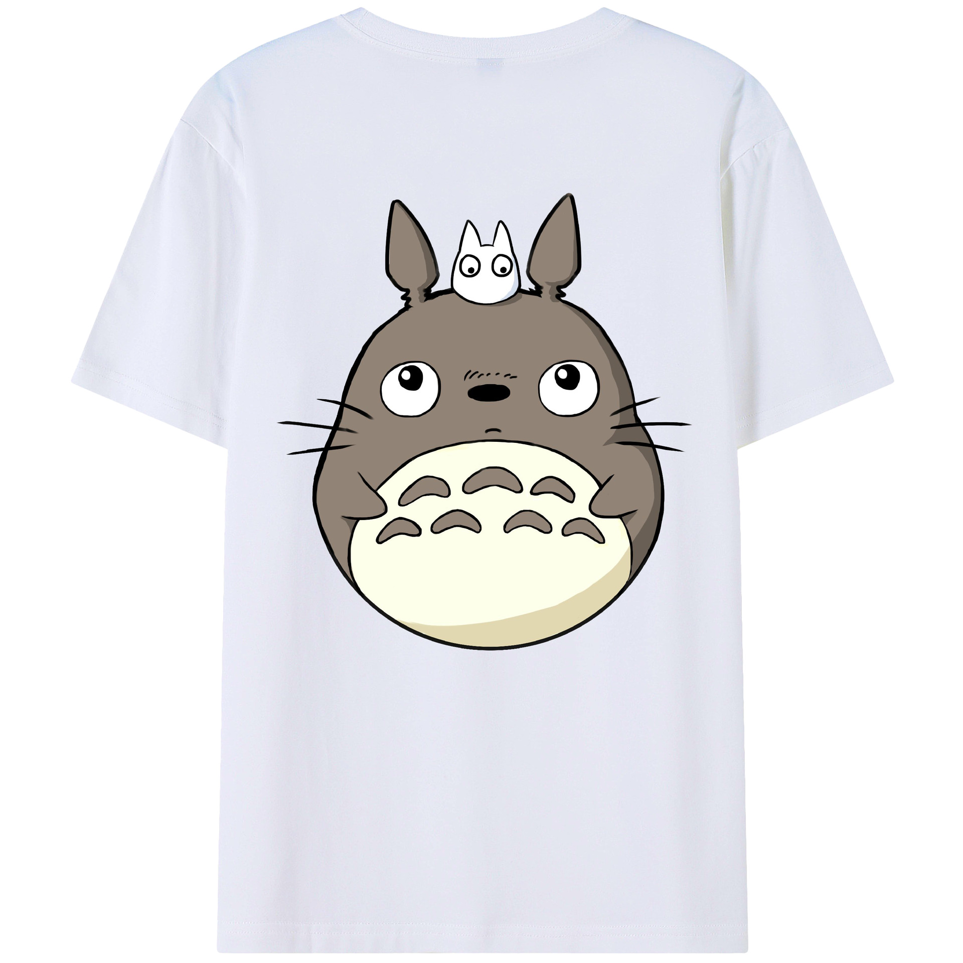 となりのトトロ 草壁メイ 草壁サツキ My Neighbor Totoro Satsuki Kusakabe Mei Kusakabe 綿100％半袖Tシャツ（背面プリント）