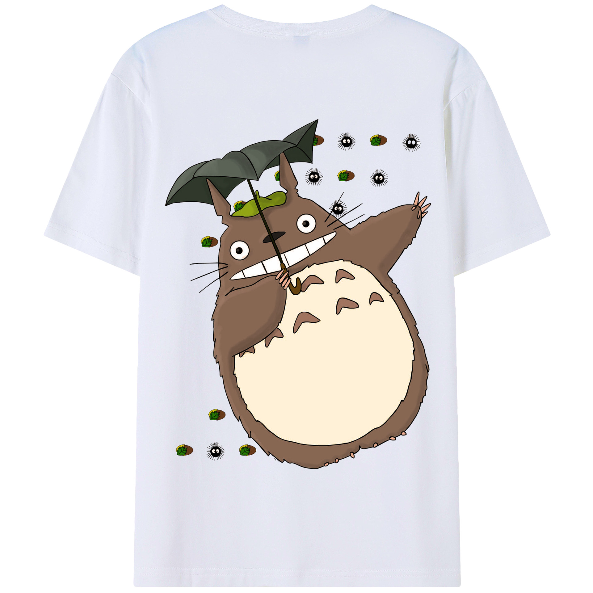 となりのトトロ 草壁メイ 草壁サツキ My Neighbor Totoro Satsuki Kusakabe Mei Kusakabe 綿100％半袖Tシャツ（背面プリント）
