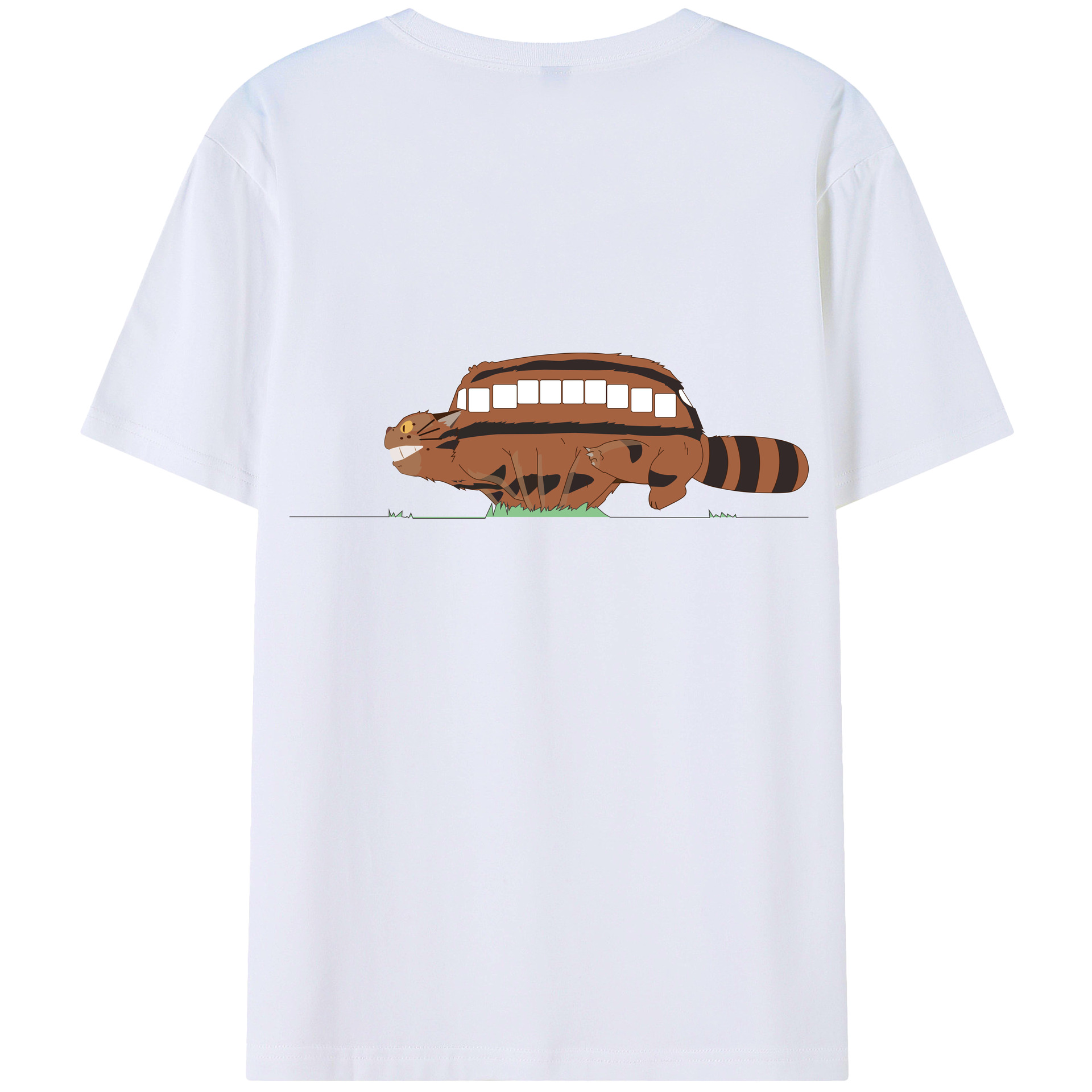 となりのトトロ 草壁メイ 草壁サツキ My Neighbor Totoro Satsuki Kusakabe Mei Kusakabe 綿100％半袖Tシャツ（背面プリント）