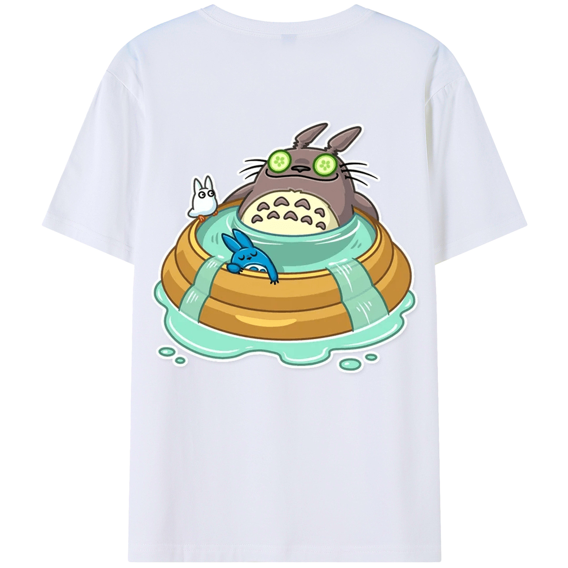 となりのトトロ 草壁メイ 草壁サツキ My Neighbor Totoro Satsuki Kusakabe Mei Kusakabe 綿100％半袖Tシャツ（背面プリント）