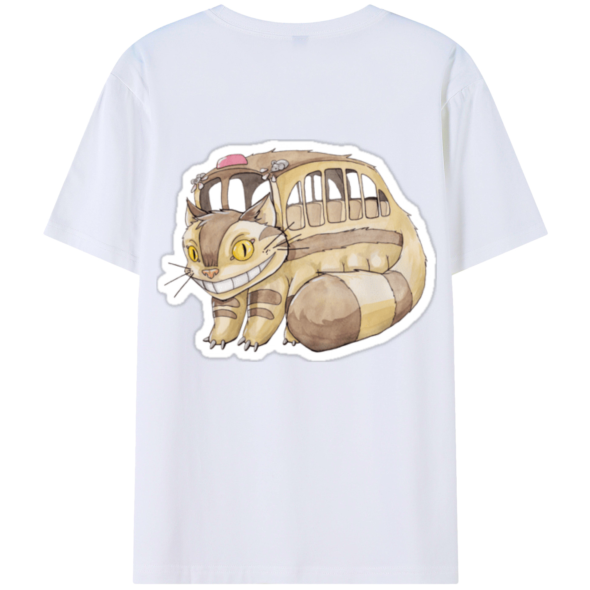 となりのトトロ 草壁メイ 草壁サツキ My Neighbor Totoro Satsuki Kusakabe Mei Kusakabe 綿100％半袖Tシャツ（背面プリント）