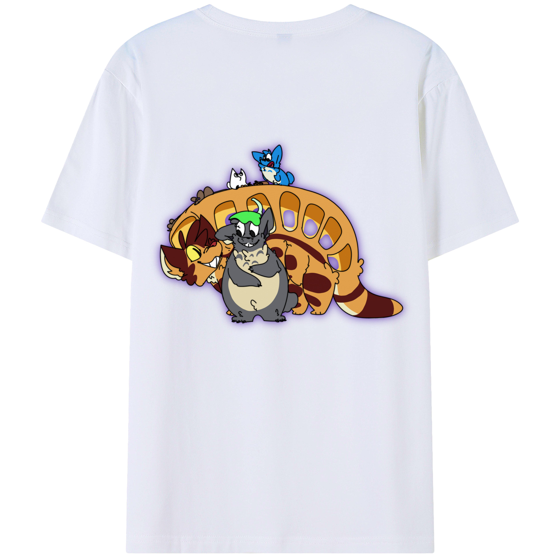 となりのトトロ 草壁メイ 草壁サツキ My Neighbor Totoro Satsuki Kusakabe Mei Kusakabe 綿100％半袖Tシャツ（背面プリント）