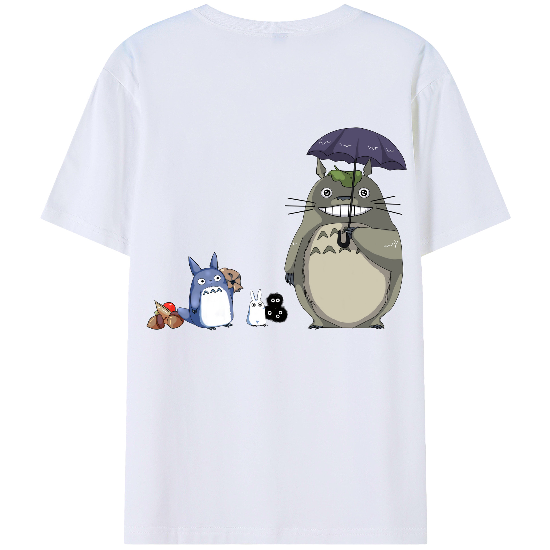 となりのトトロ 草壁メイ 草壁サツキ My Neighbor Totoro Satsuki Kusakabe Mei Kusakabe 綿100％半袖Tシャツ（背面プリント）