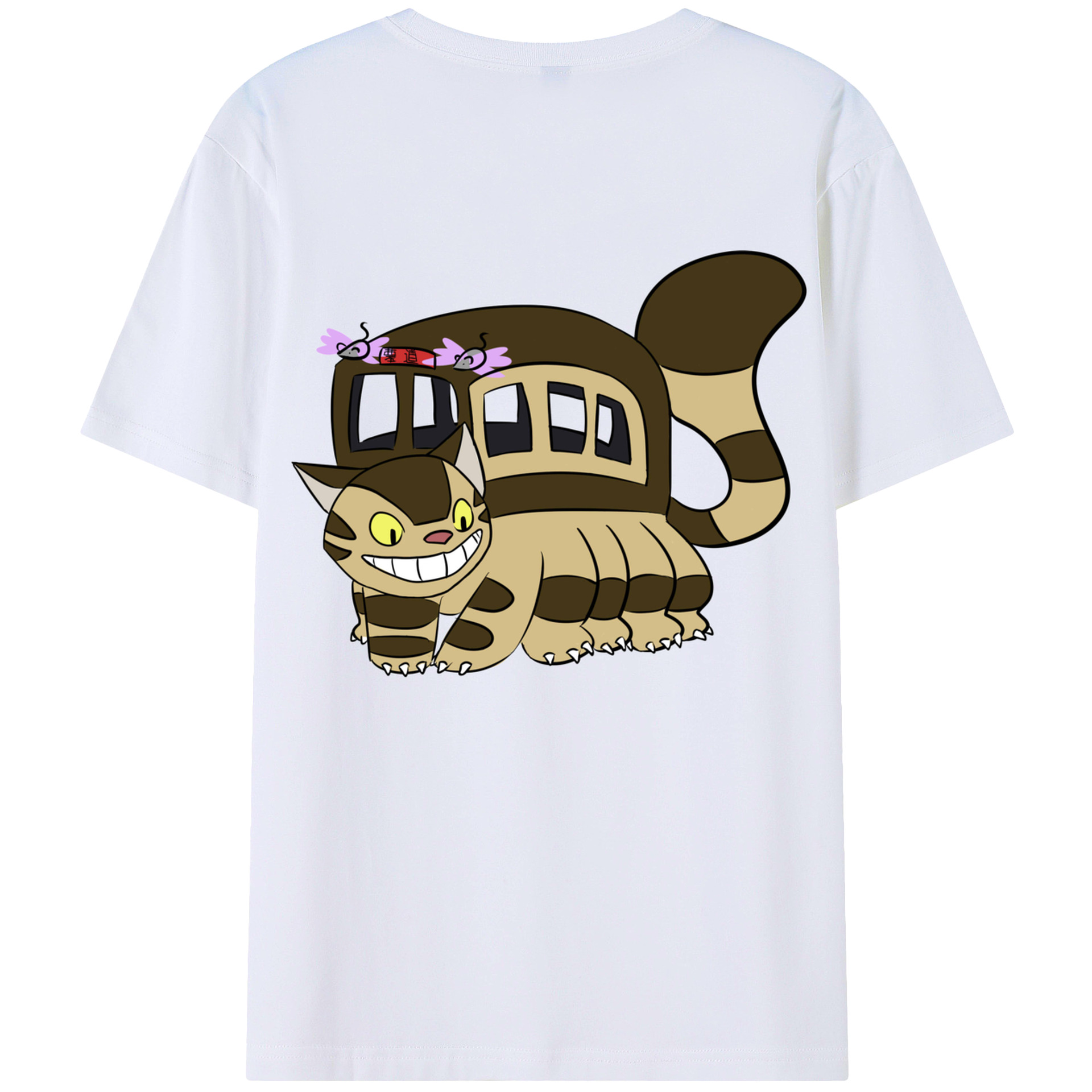 となりのトトロ 草壁メイ 草壁サツキ My Neighbor Totoro Satsuki Kusakabe Mei Kusakabe 綿100％半袖Tシャツ（背面プリント）
