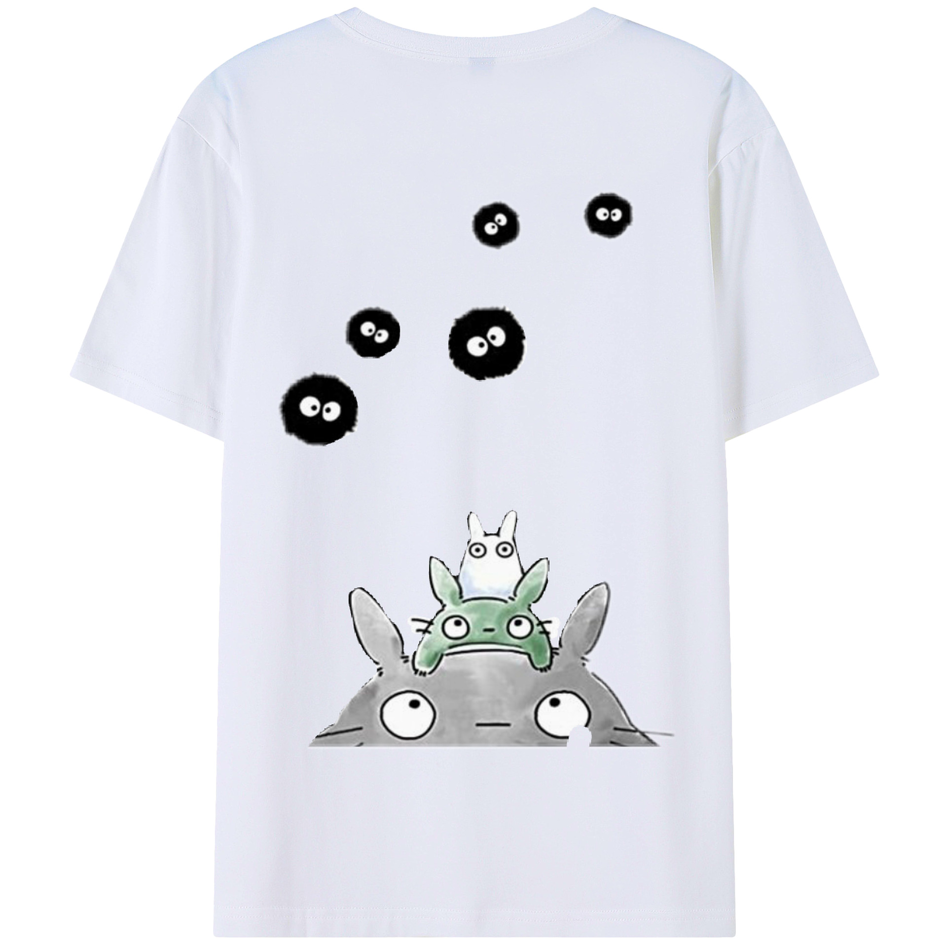となりのトトロ 草壁メイ 草壁サツキ My Neighbor Totoro Satsuki Kusakabe Mei Kusakabe 綿100％半袖Tシャツ（背面プリント）
