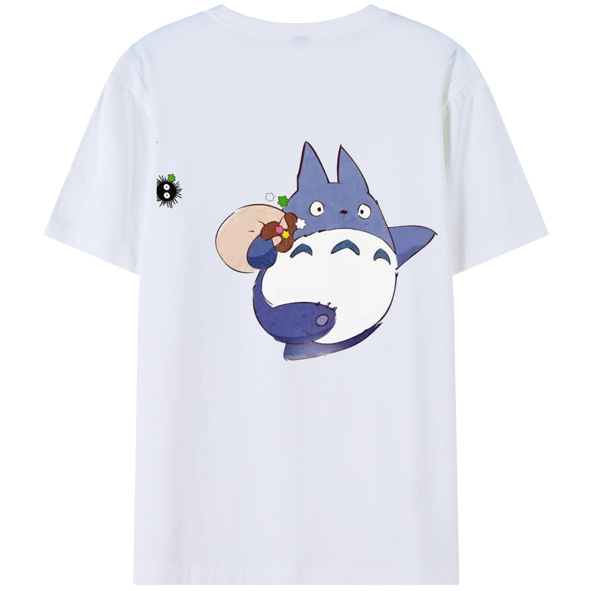 となりのトトロ 草壁メイ 草壁サツキ My Neighbor Totoro Satsuki Kusakabe Mei Kusakabe 綿100％半袖Tシャツ（背面プリント）
