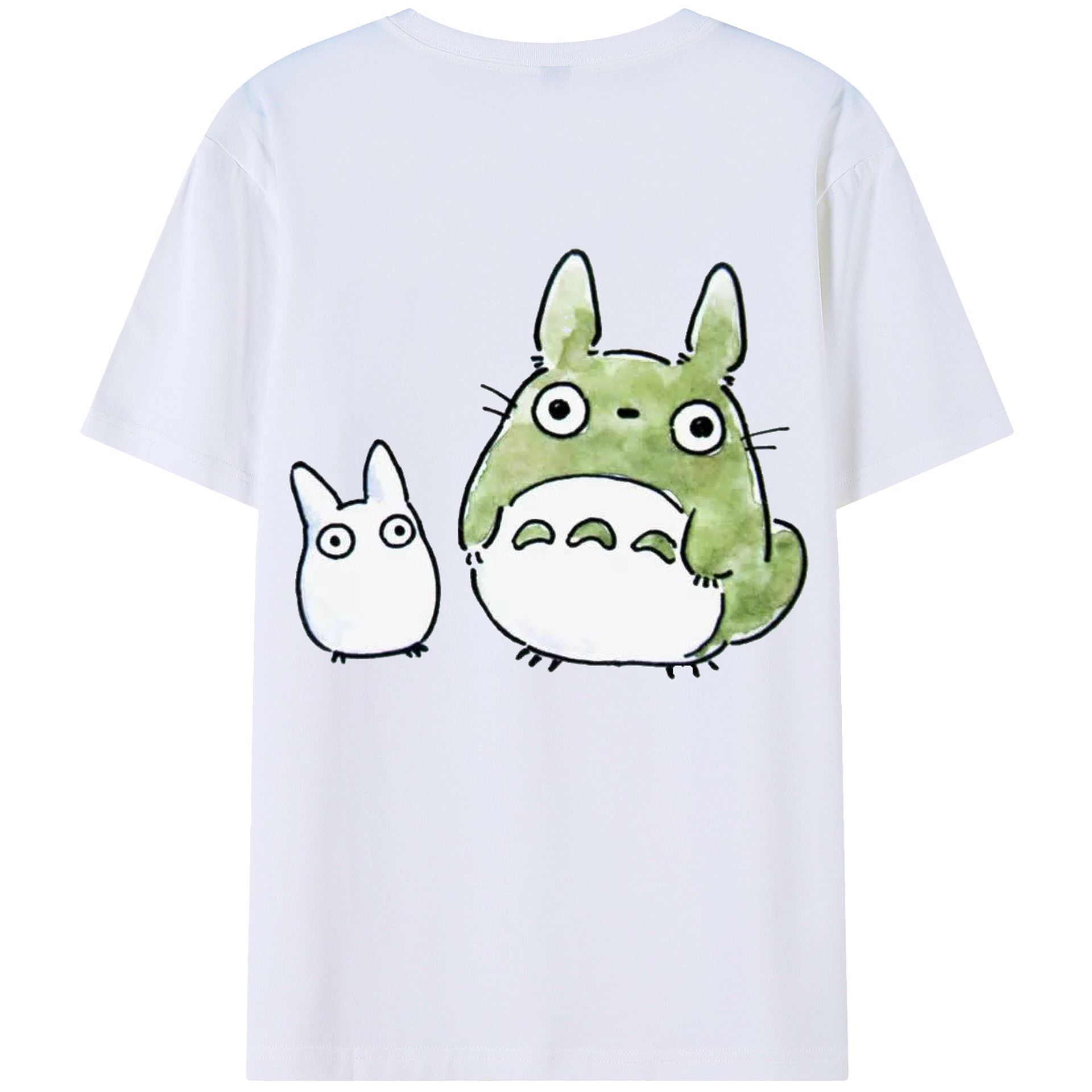 となりのトトロ 草壁メイ 草壁サツキ My Neighbor Totoro Satsuki Kusakabe Mei Kusakabe 綿100％半袖Tシャツ（背面プリント）