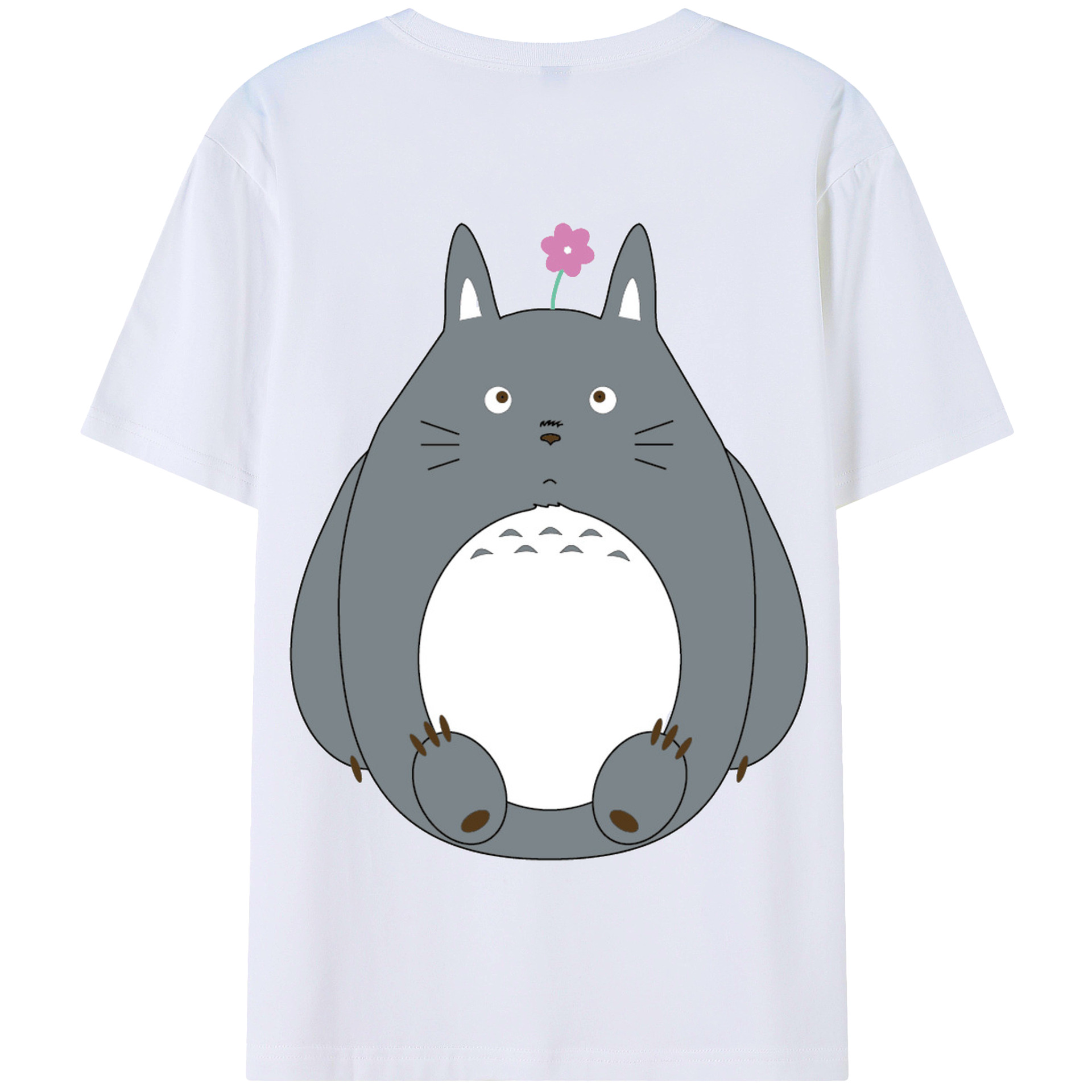 （画像用） となりのトトロ 草壁メイ 草壁サツキ My Neighbor Totoro Satsuki Kusakabe Mei Kusakabe 綿100％半袖Tシャツ（背面プリント）