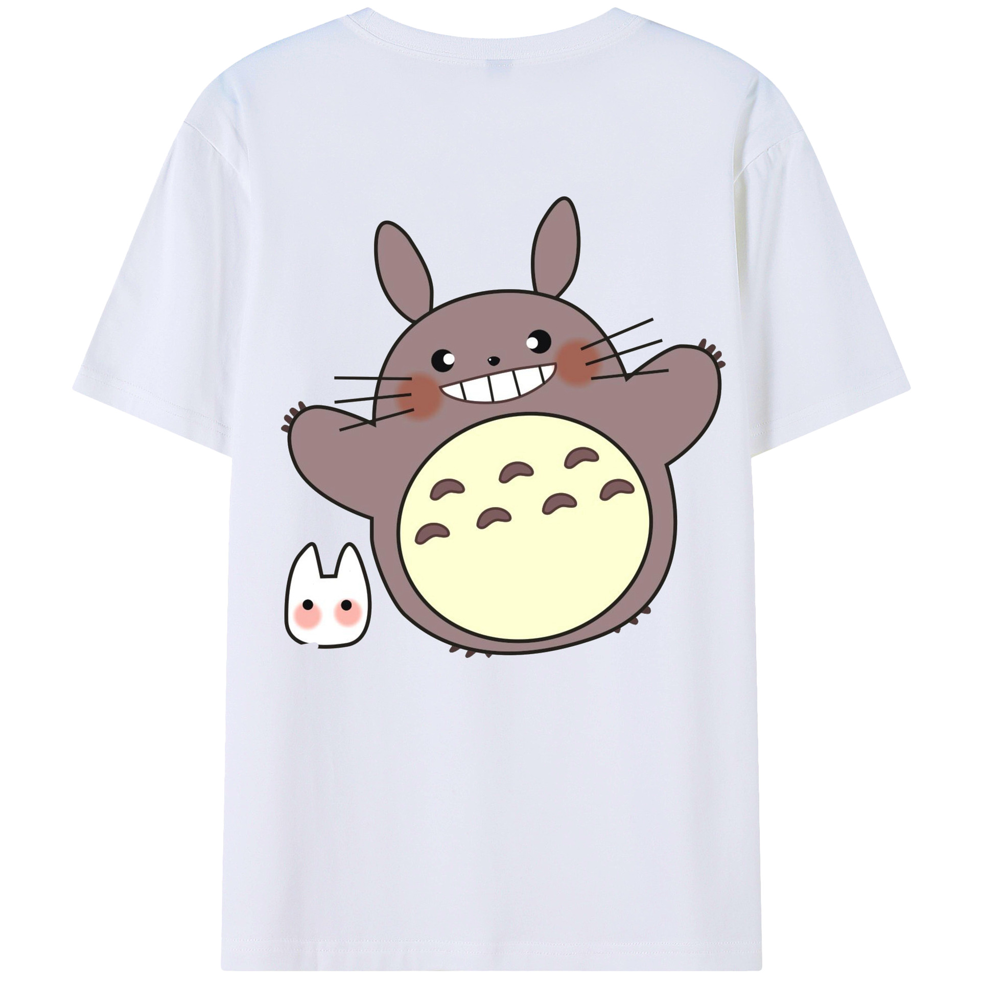 となりのトトロ 草壁メイ 草壁サツキ My Neighbor Totoro Satsuki Kusakabe Mei Kusakabe 綿100％半袖Tシャツ（背面プリント）