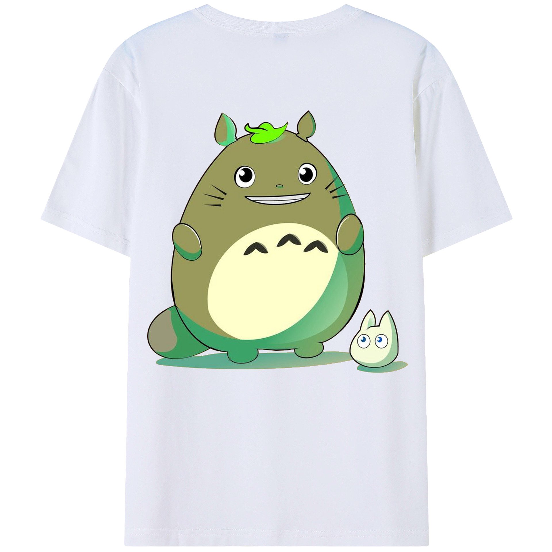 となりのトトロ 草壁メイ 草壁サツキ My Neighbor Totoro Satsuki Kusakabe Mei Kusakabe 綿100％半袖Tシャツ（背面プリント）