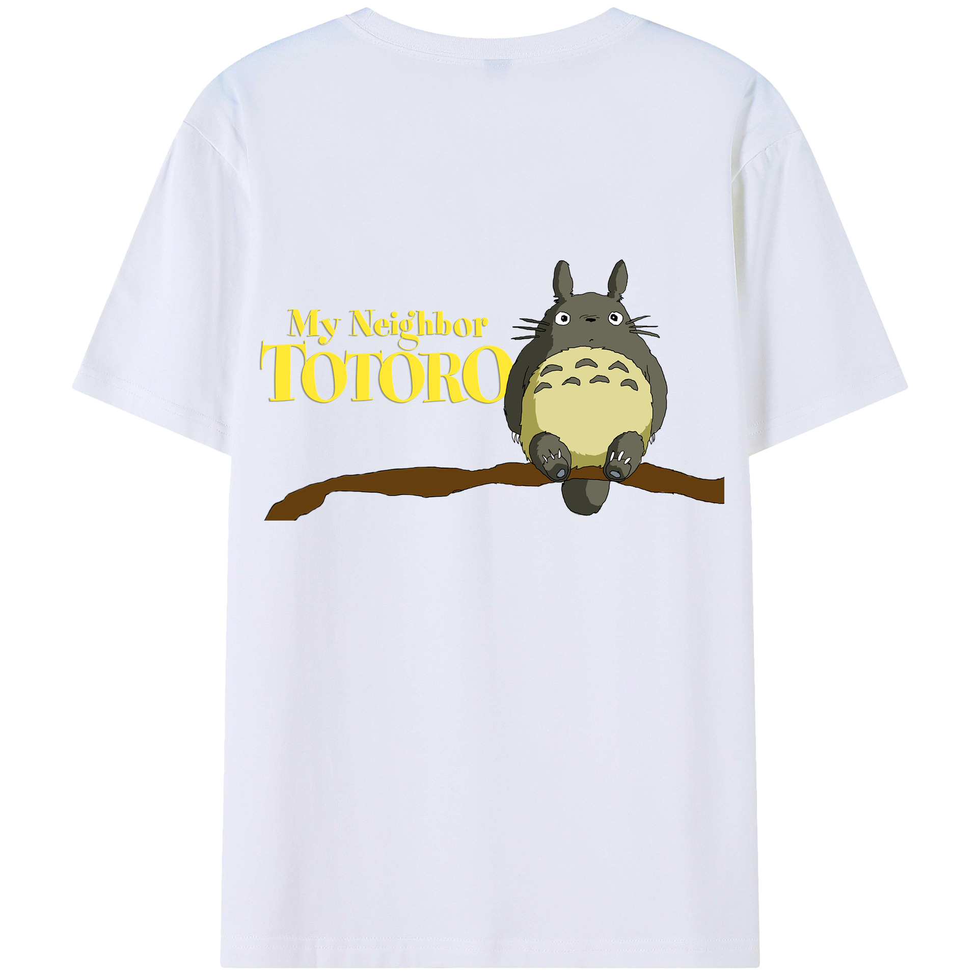 となりのトトロ 草壁メイ 草壁サツキ My Neighbor Totoro Satsuki Kusakabe Mei Kusakabe 綿100％半袖Tシャツ（背面プリント）