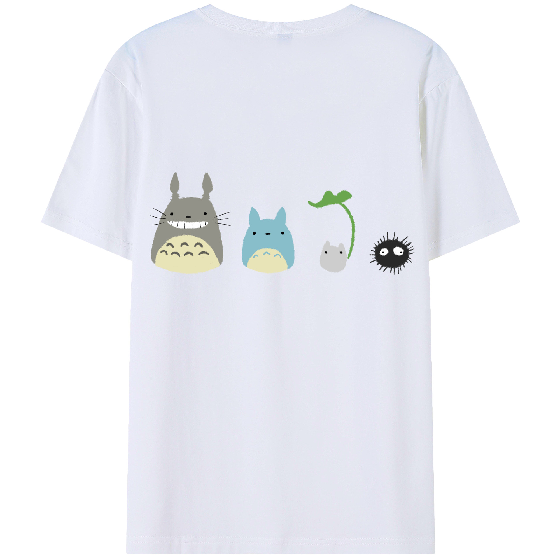 （画像用） となりのトトロ 草壁メイ 草壁サツキ My Neighbor Totoro Satsuki Kusakabe Mei Kusakabe 綿100％半袖Tシャツ（背面プリント）