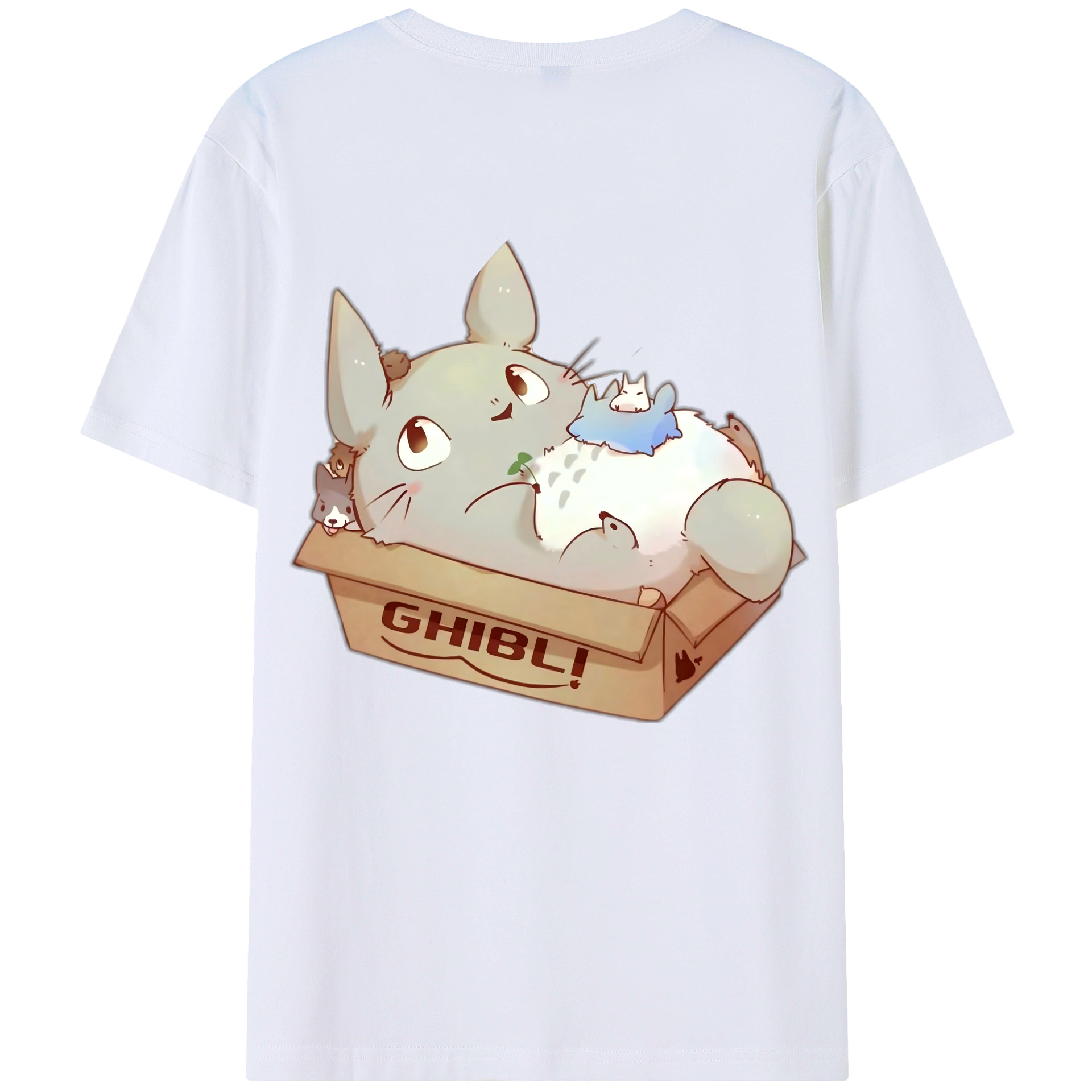 （画像用） となりのトトロ 草壁メイ 草壁サツキ My Neighbor Totoro Satsuki Kusakabe Mei Kusakabe 綿100％半袖Tシャツ（背面プリント）