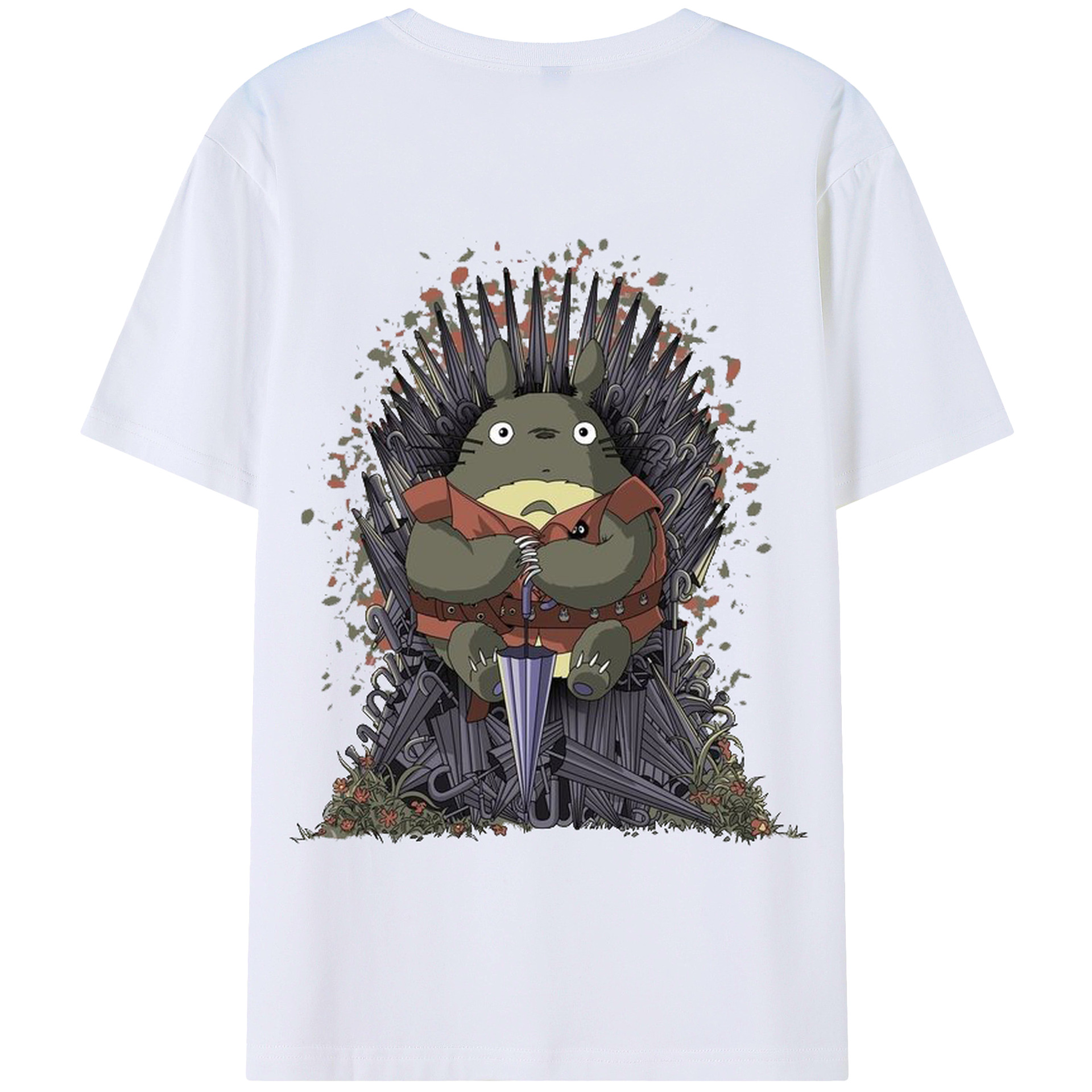 となりのトトロ 草壁メイ 草壁サツキ My Neighbor Totoro Satsuki Kusakabe Mei Kusakabe 綿100％半袖Tシャツ（背面プリント）
